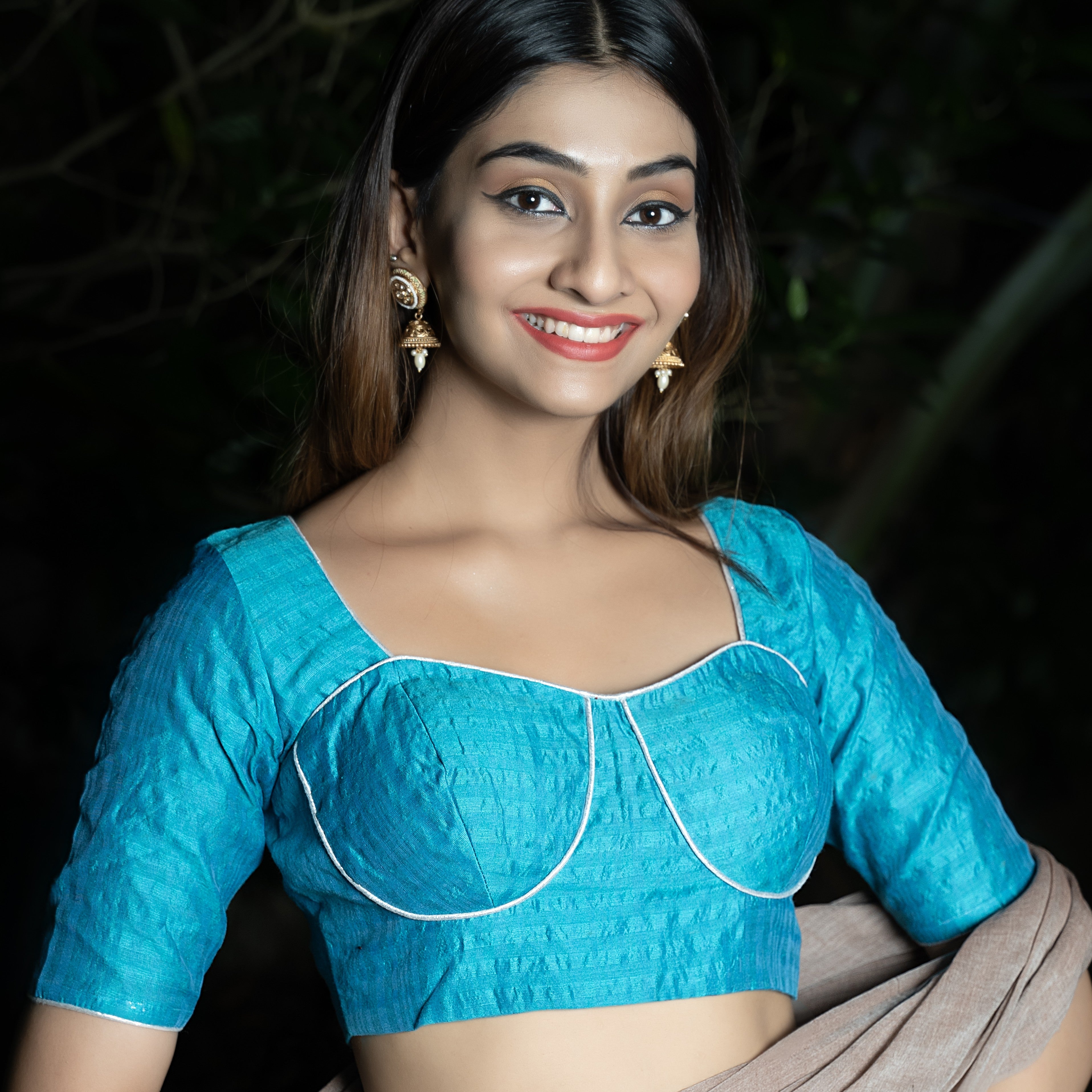 Streaks of Blue Blouse