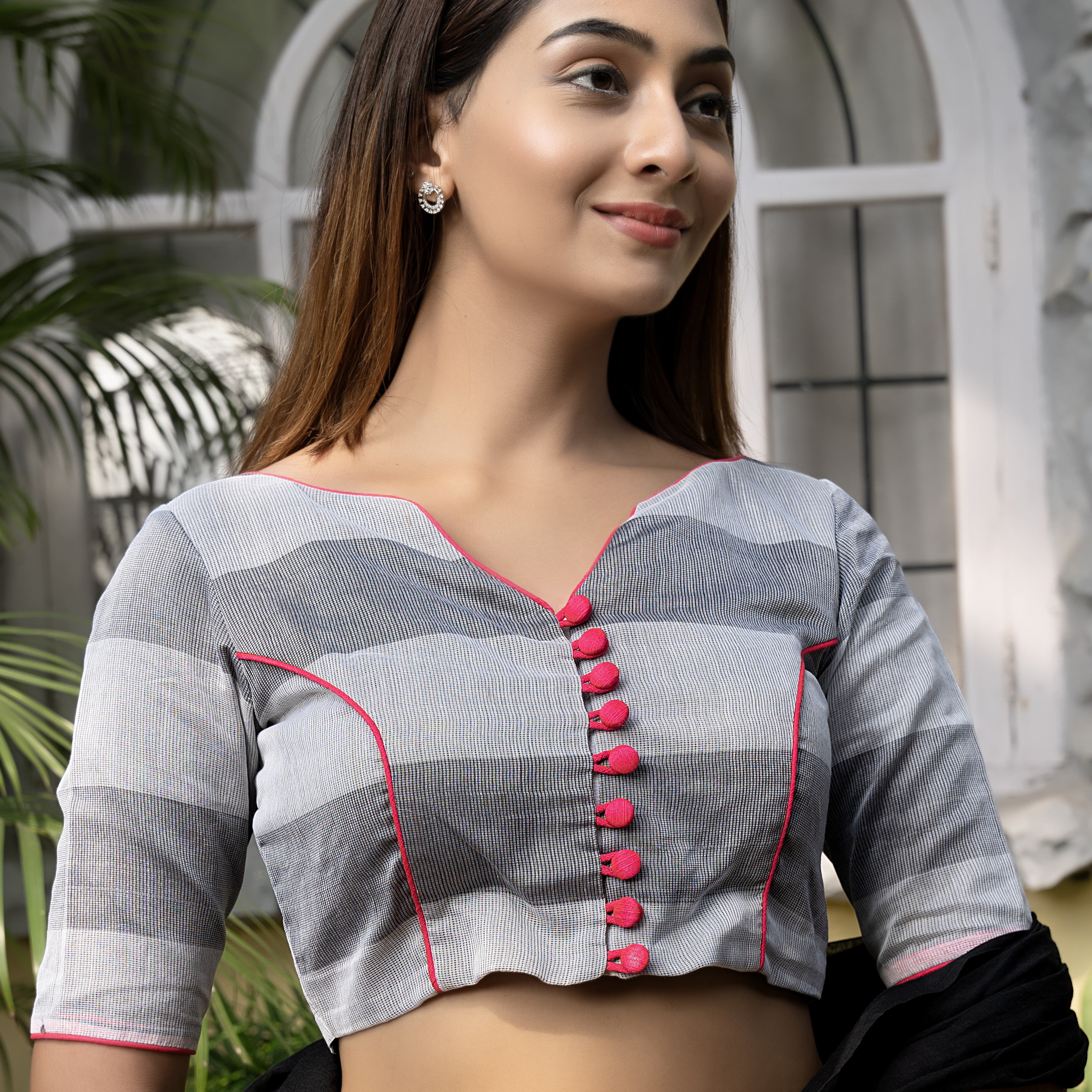 Grey Grace Blouse