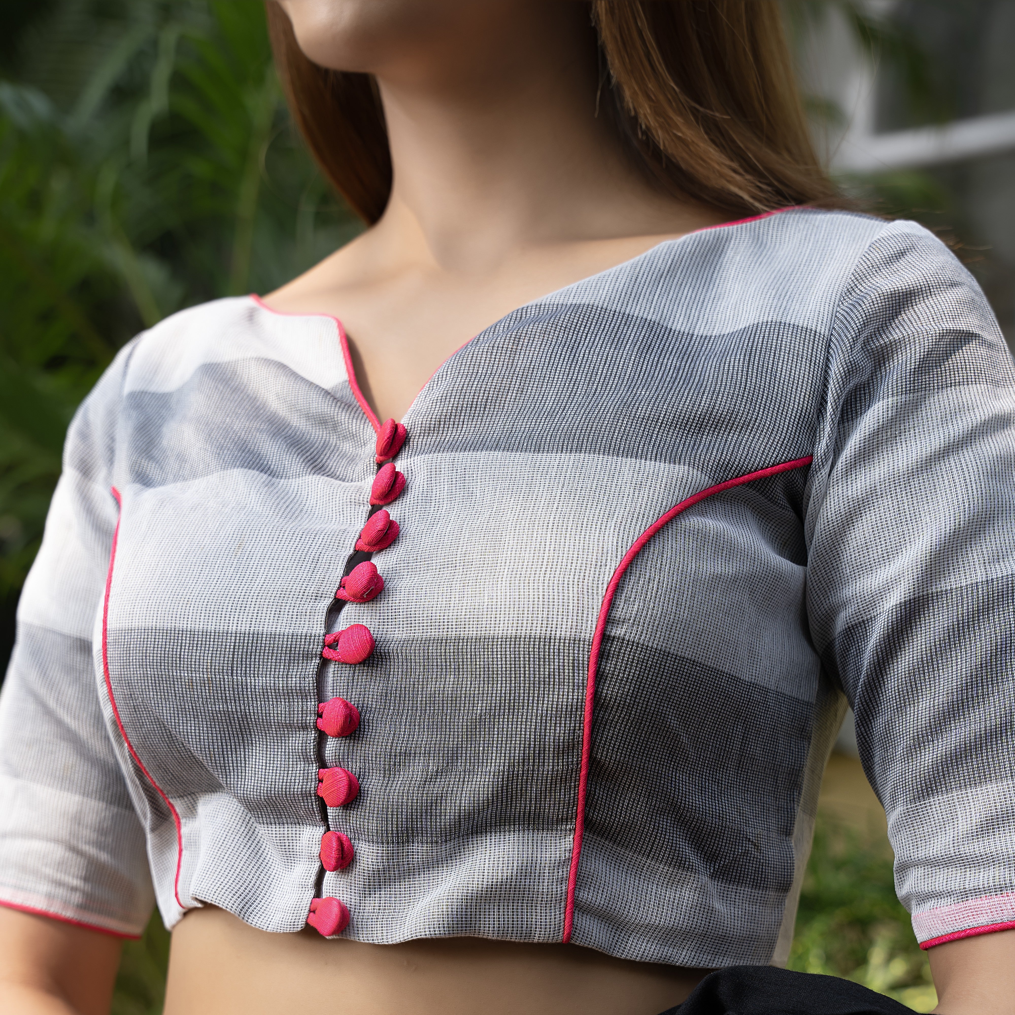 Grey Grace Blouse