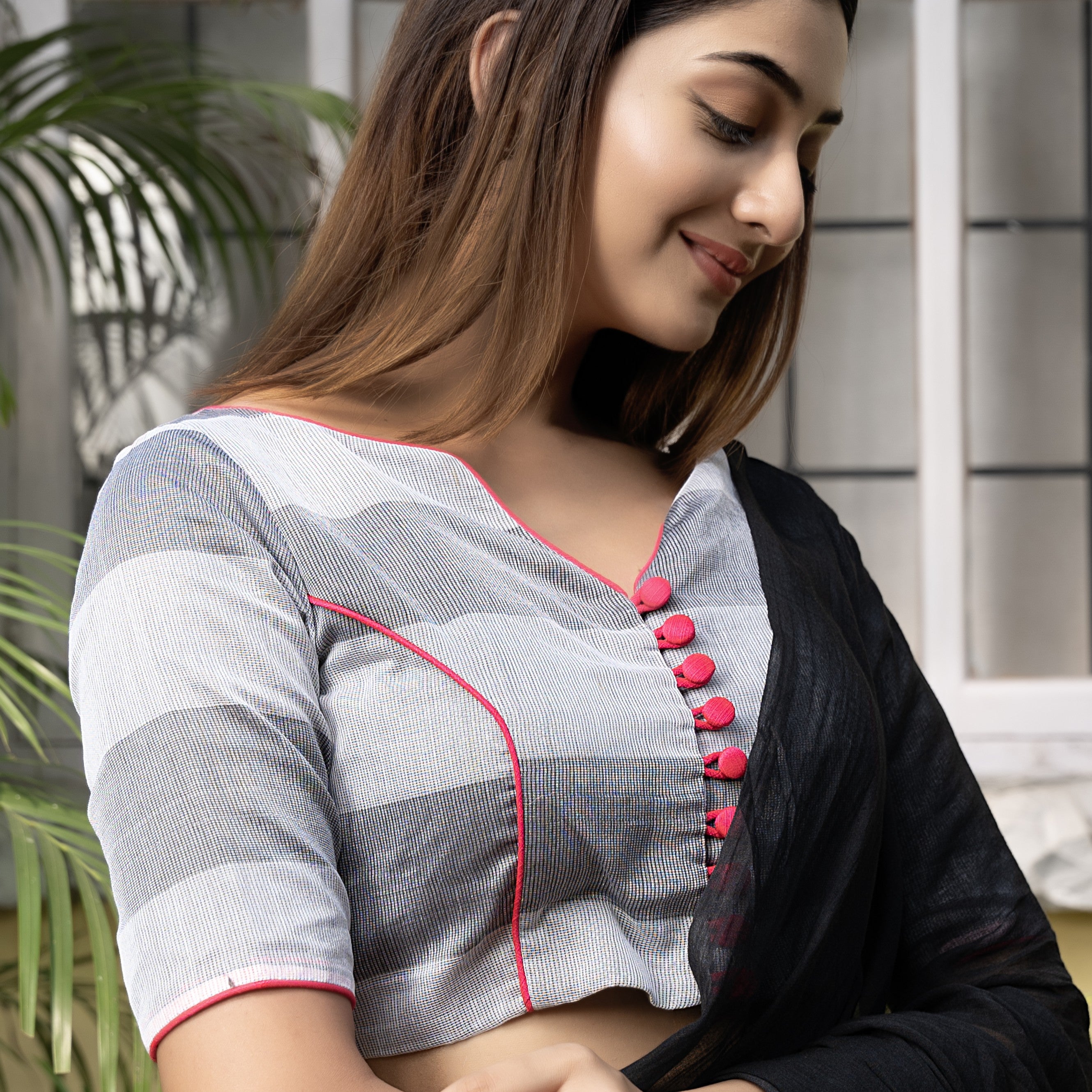 Grey Grace Blouse