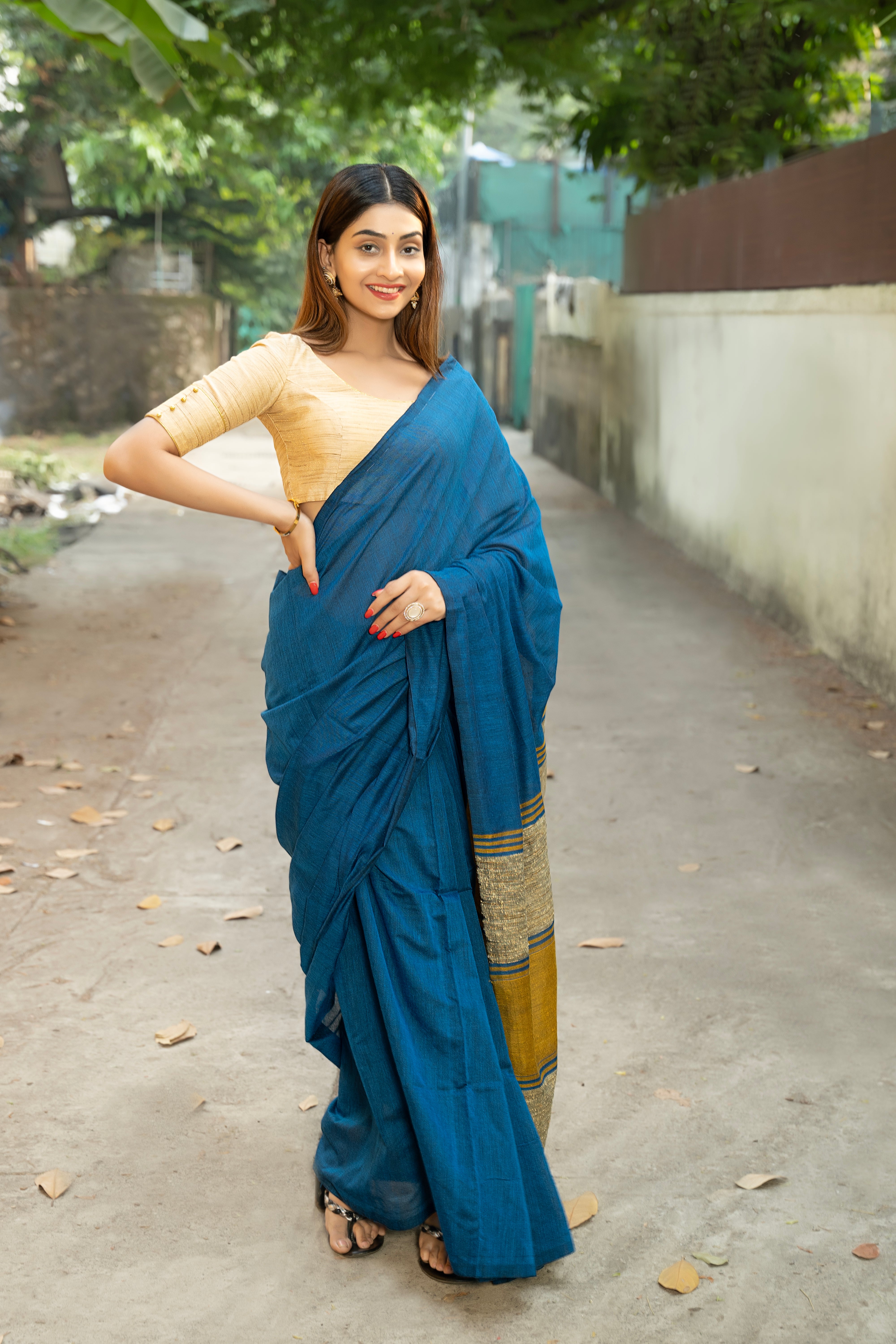 Regal Blue Saree