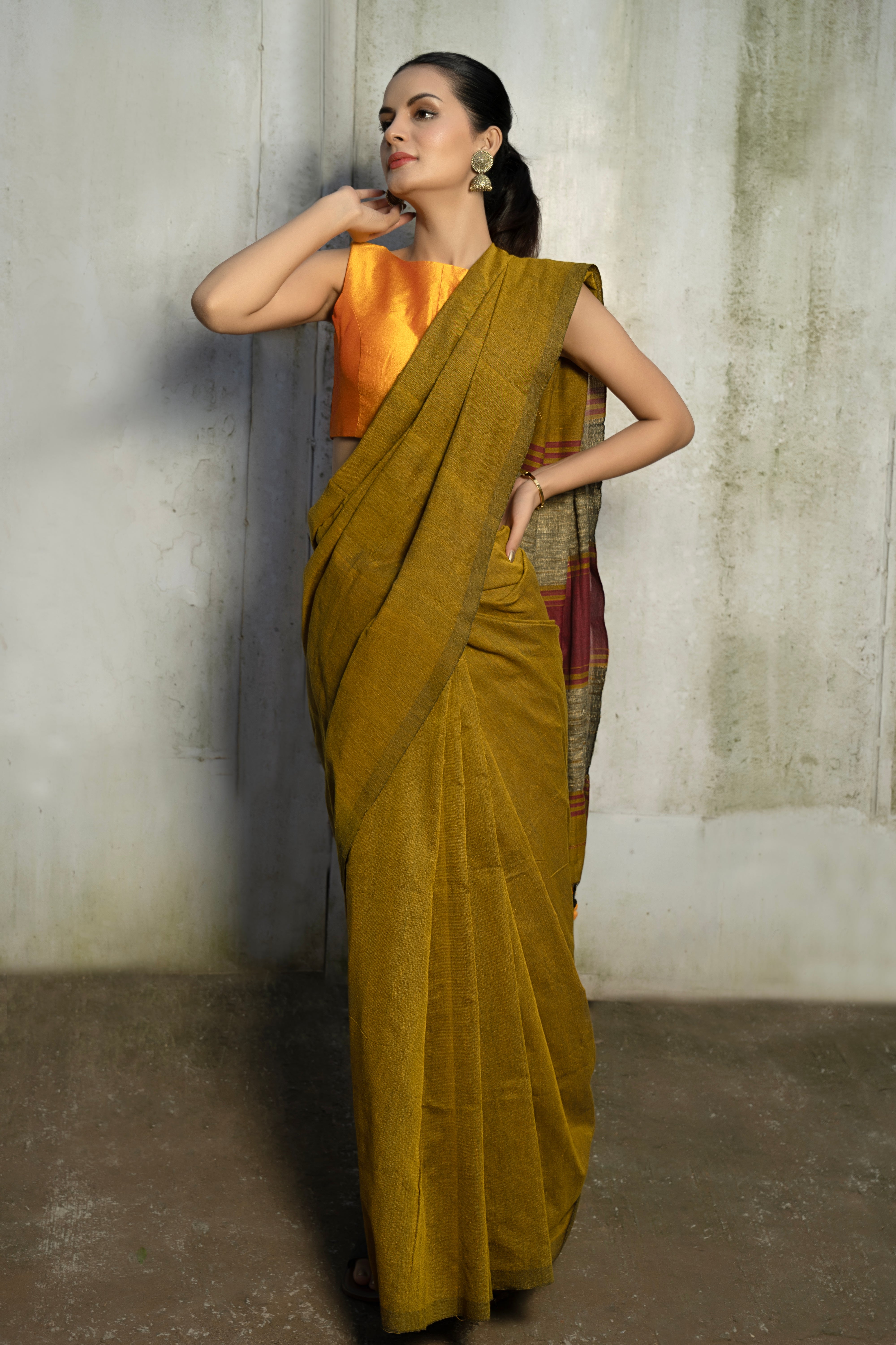 Golden Honey Saree