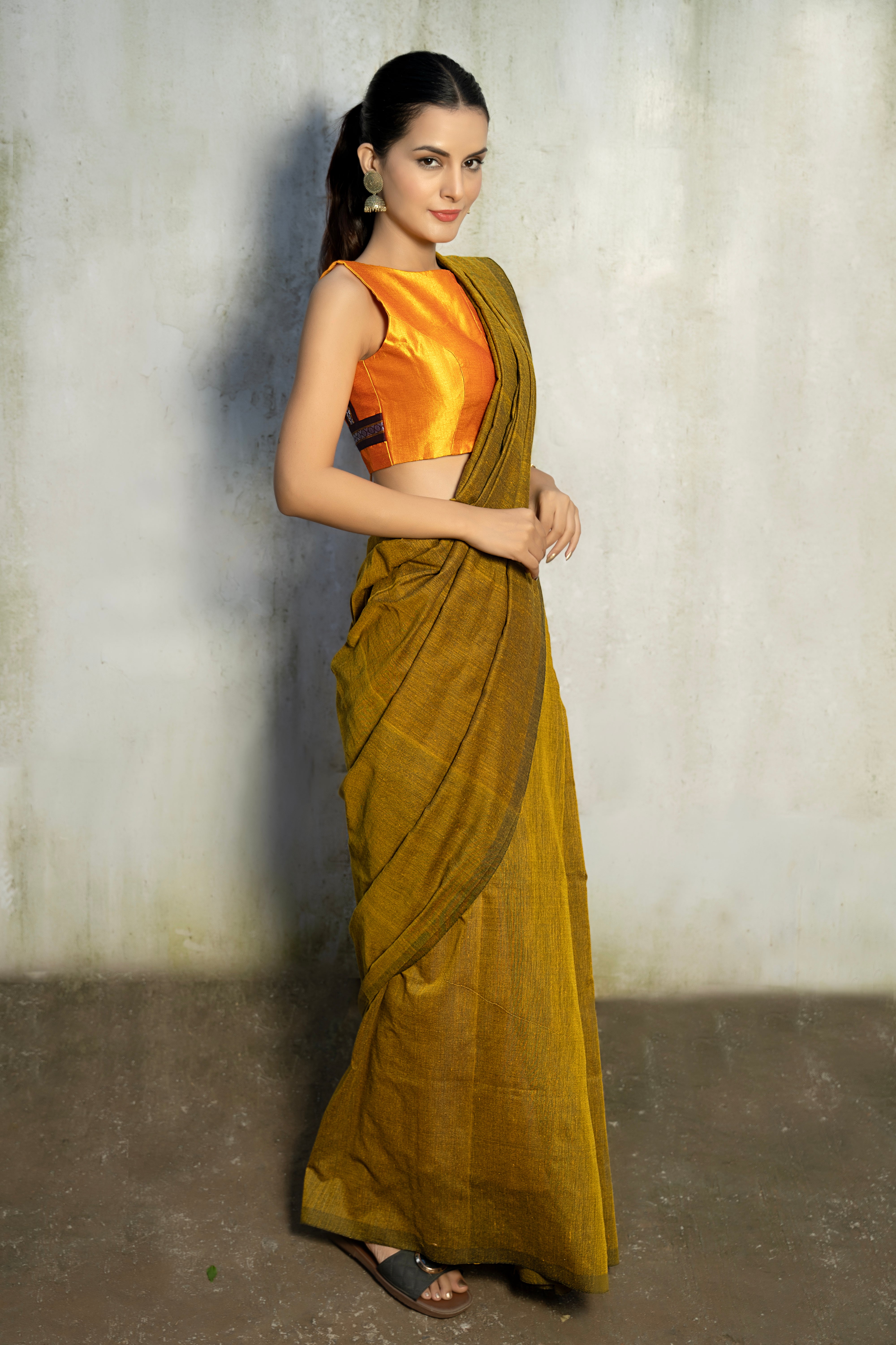 Golden Honey Saree