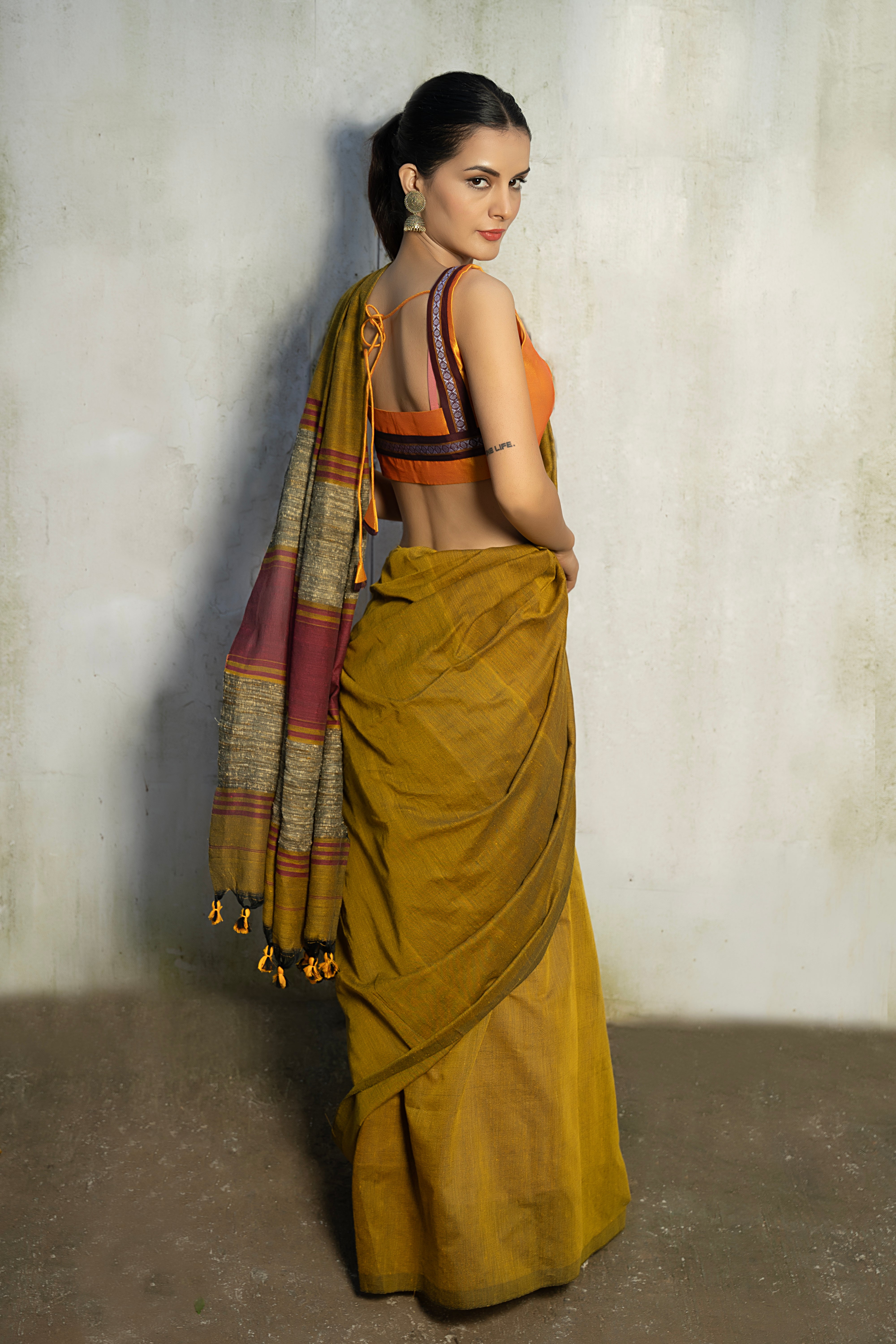 Golden Honey Saree