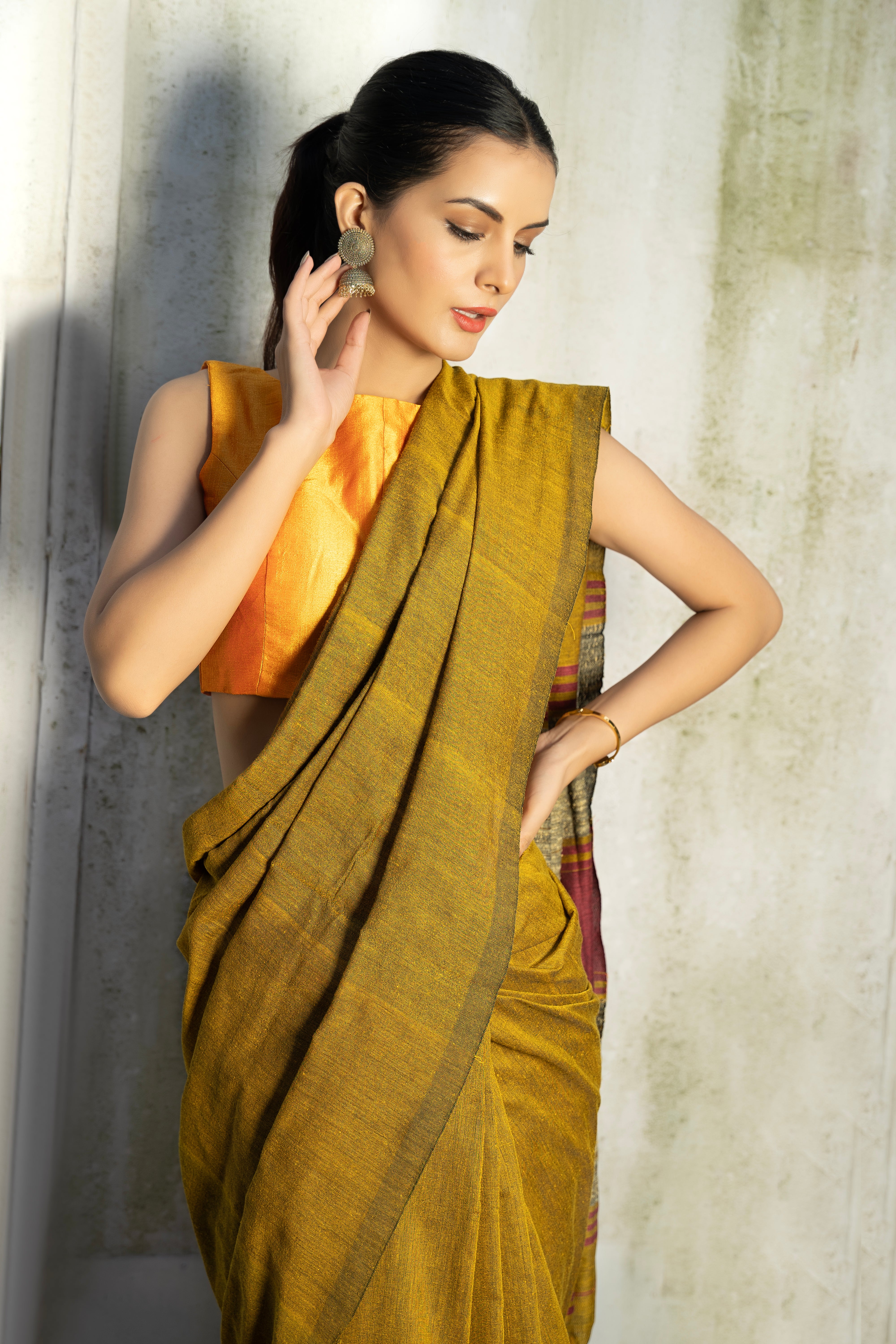Golden Honey Saree