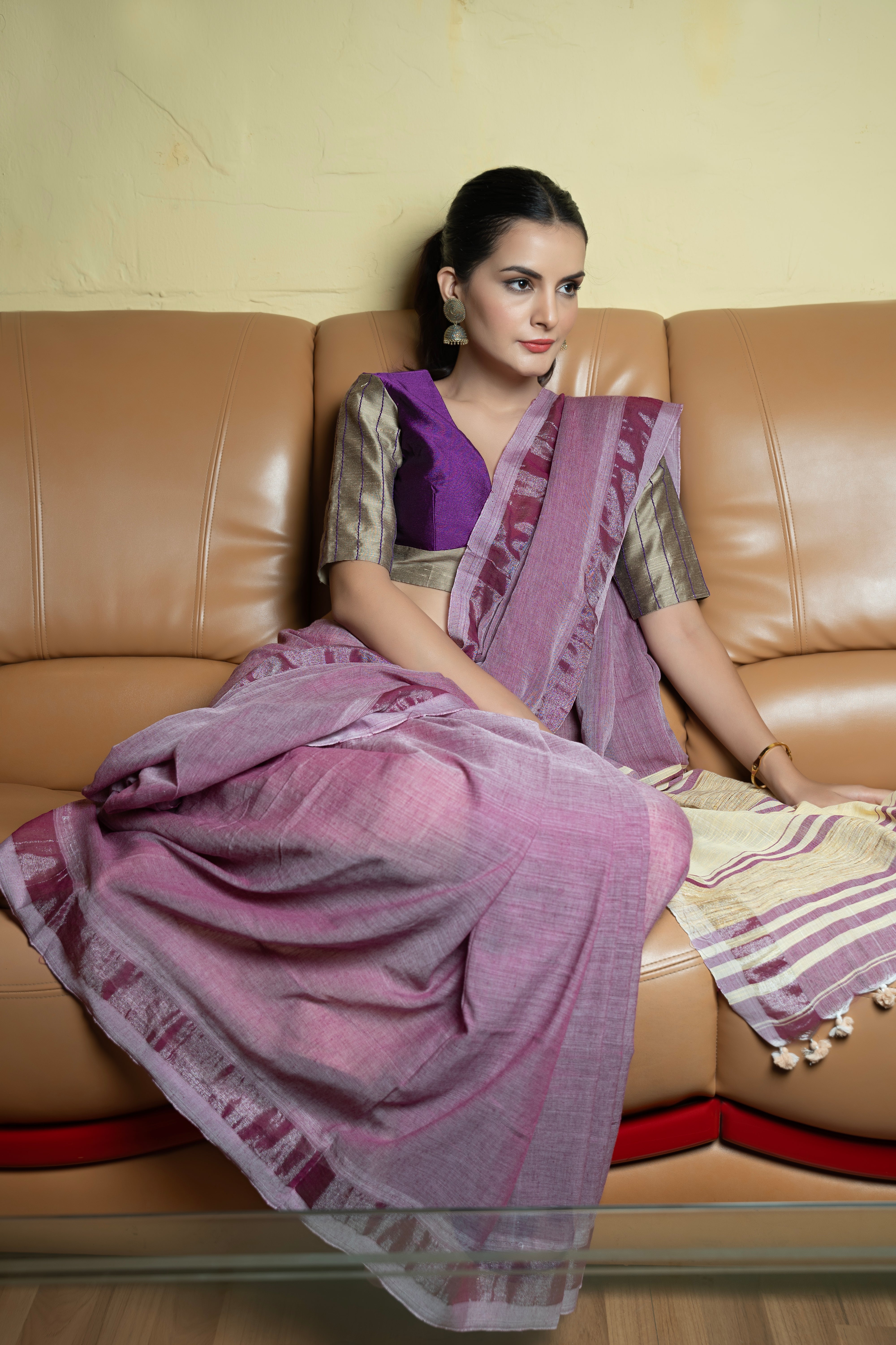 Violet Whisper Saree