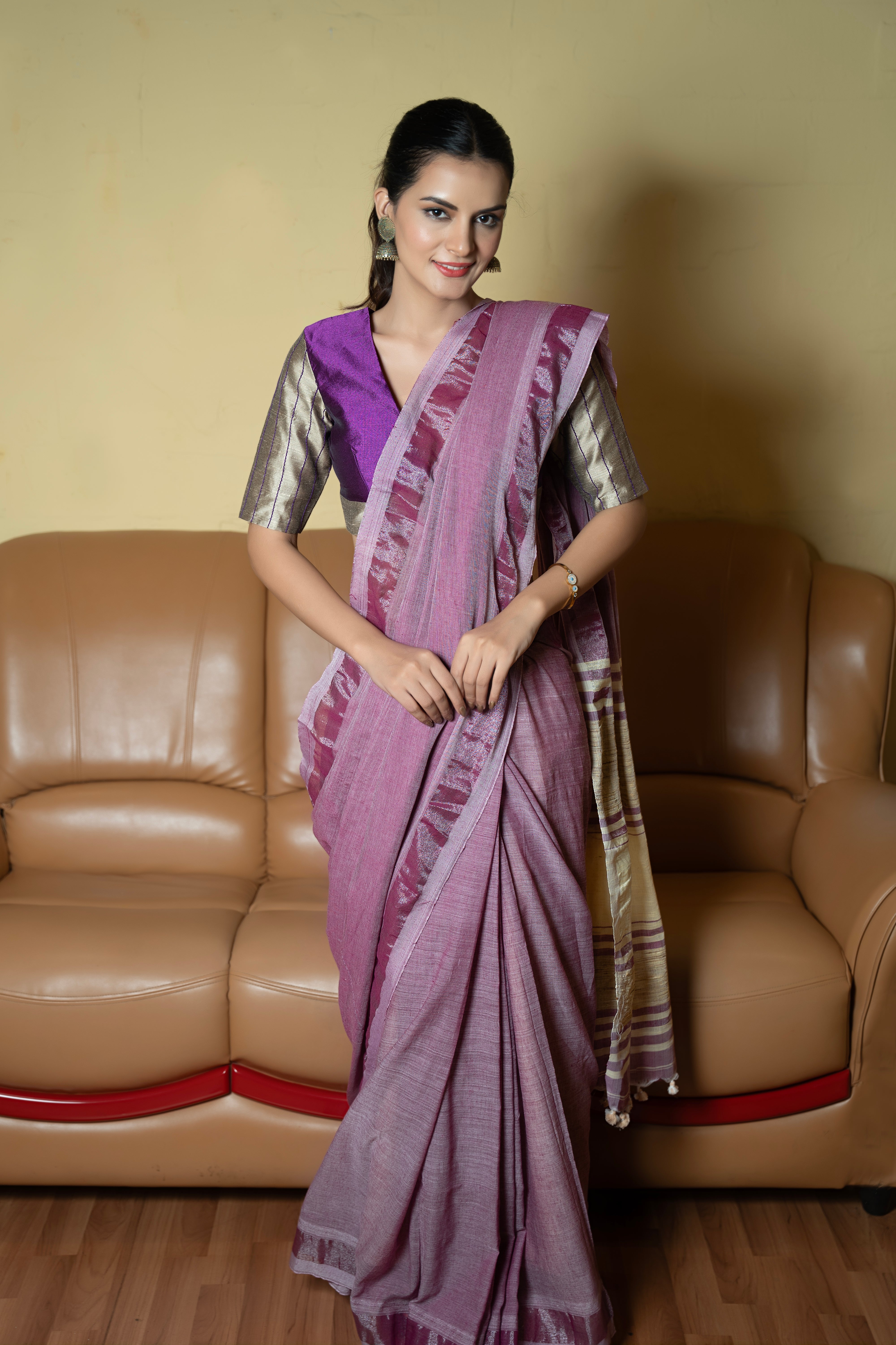 Violet Whisper Saree