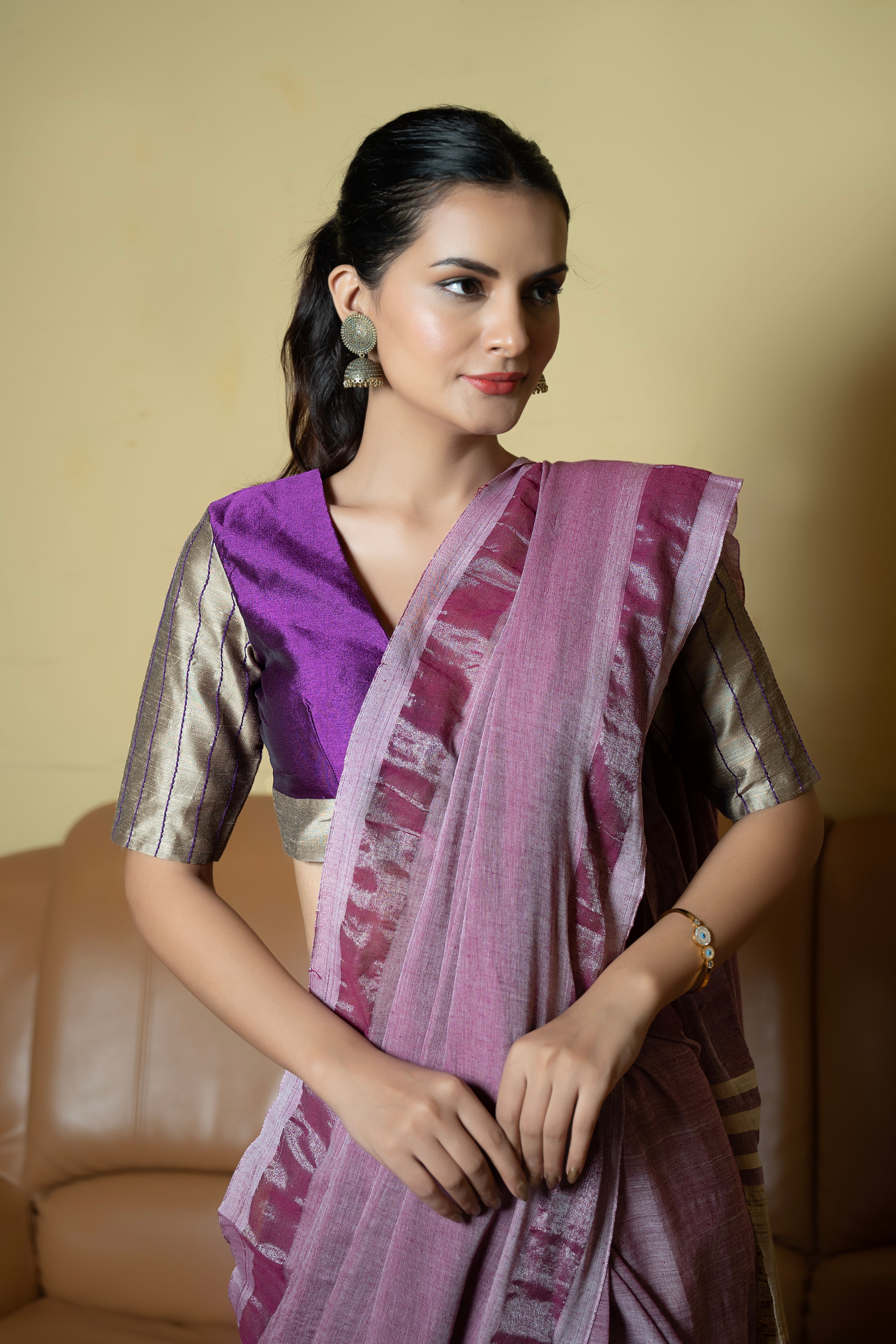 Violet Whisper Saree