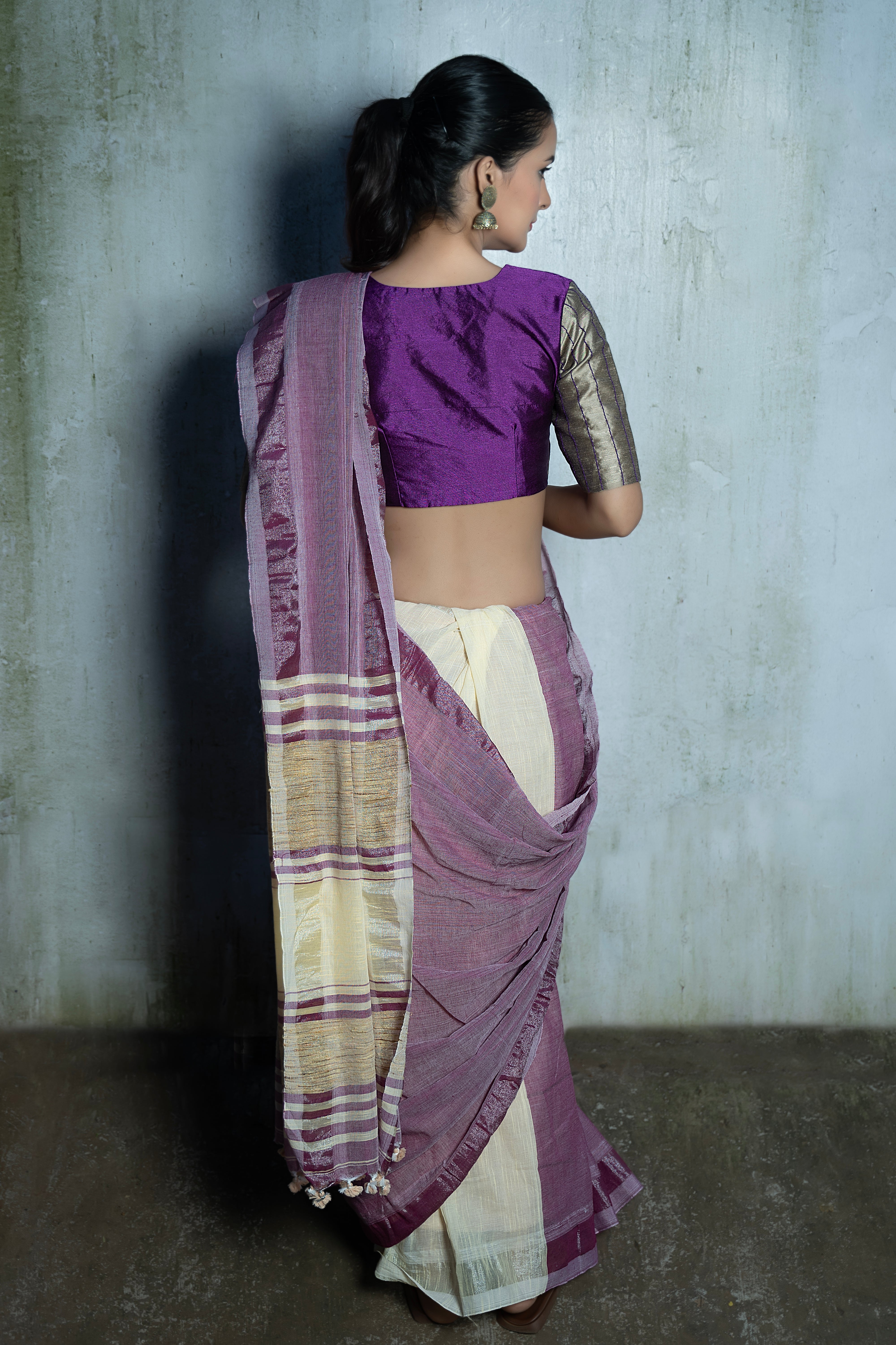 Violet Whisper Saree