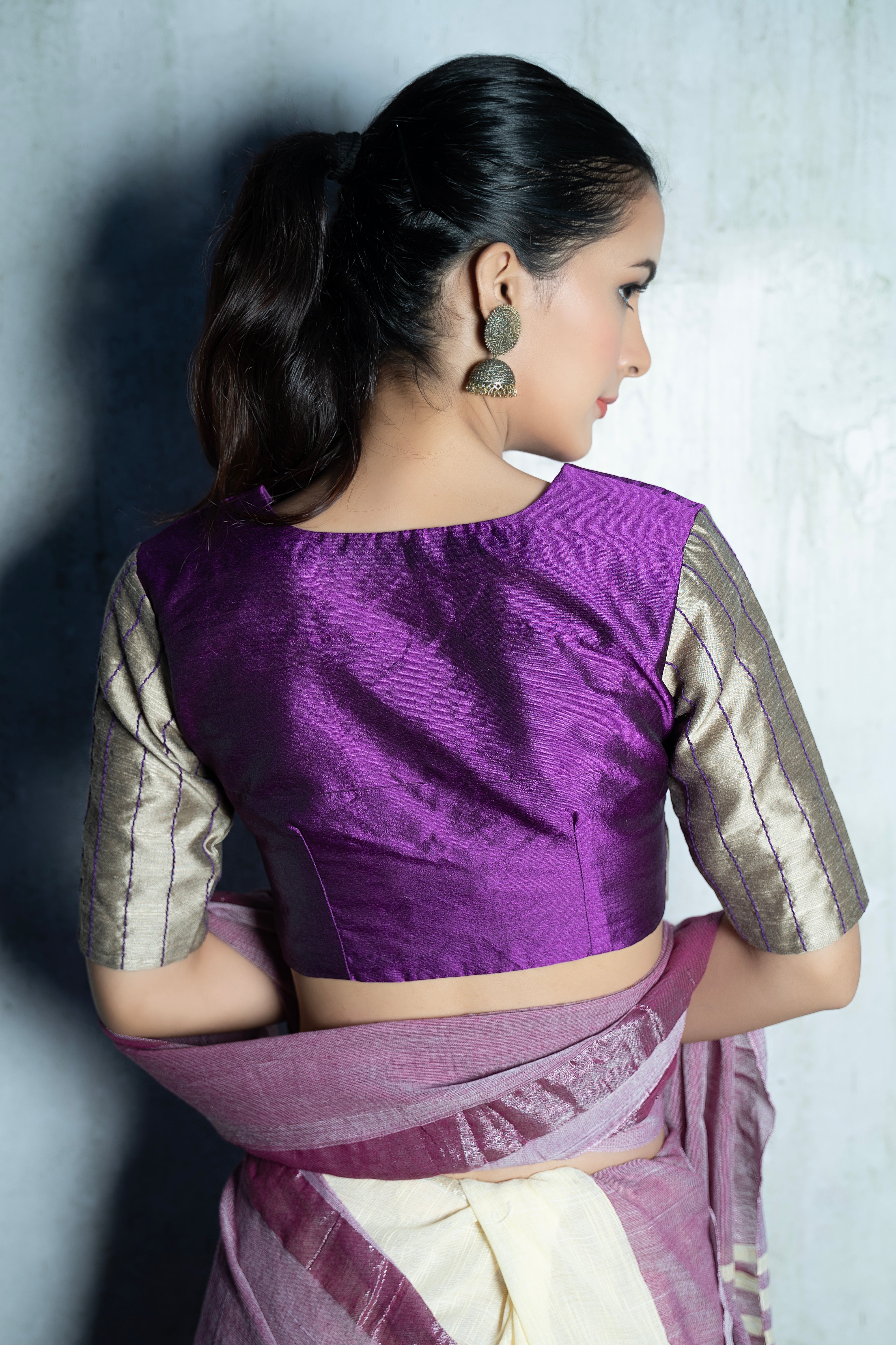 Violet Whisper Saree + Lavender Love Blouse