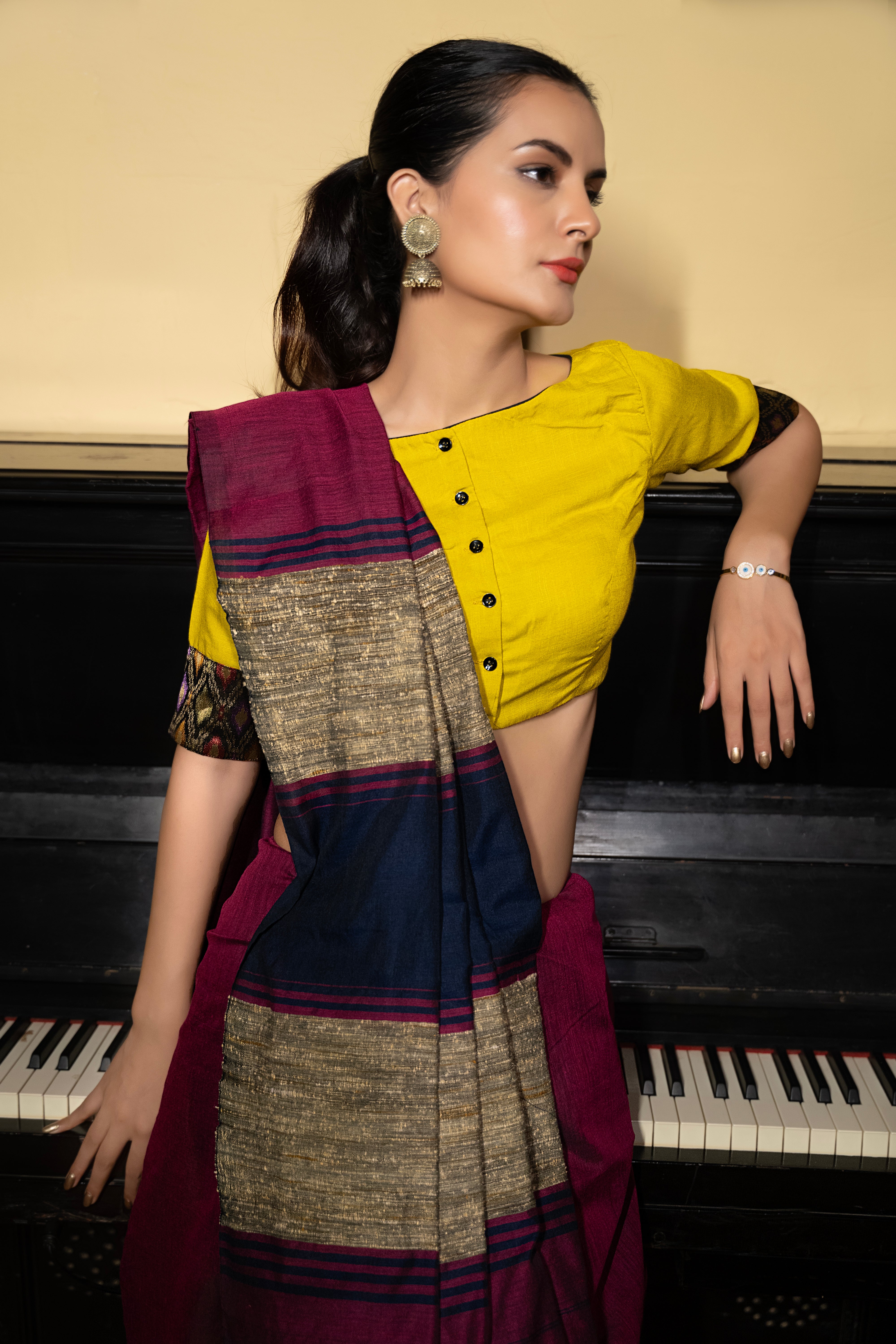 Royal Berry Glow Saree