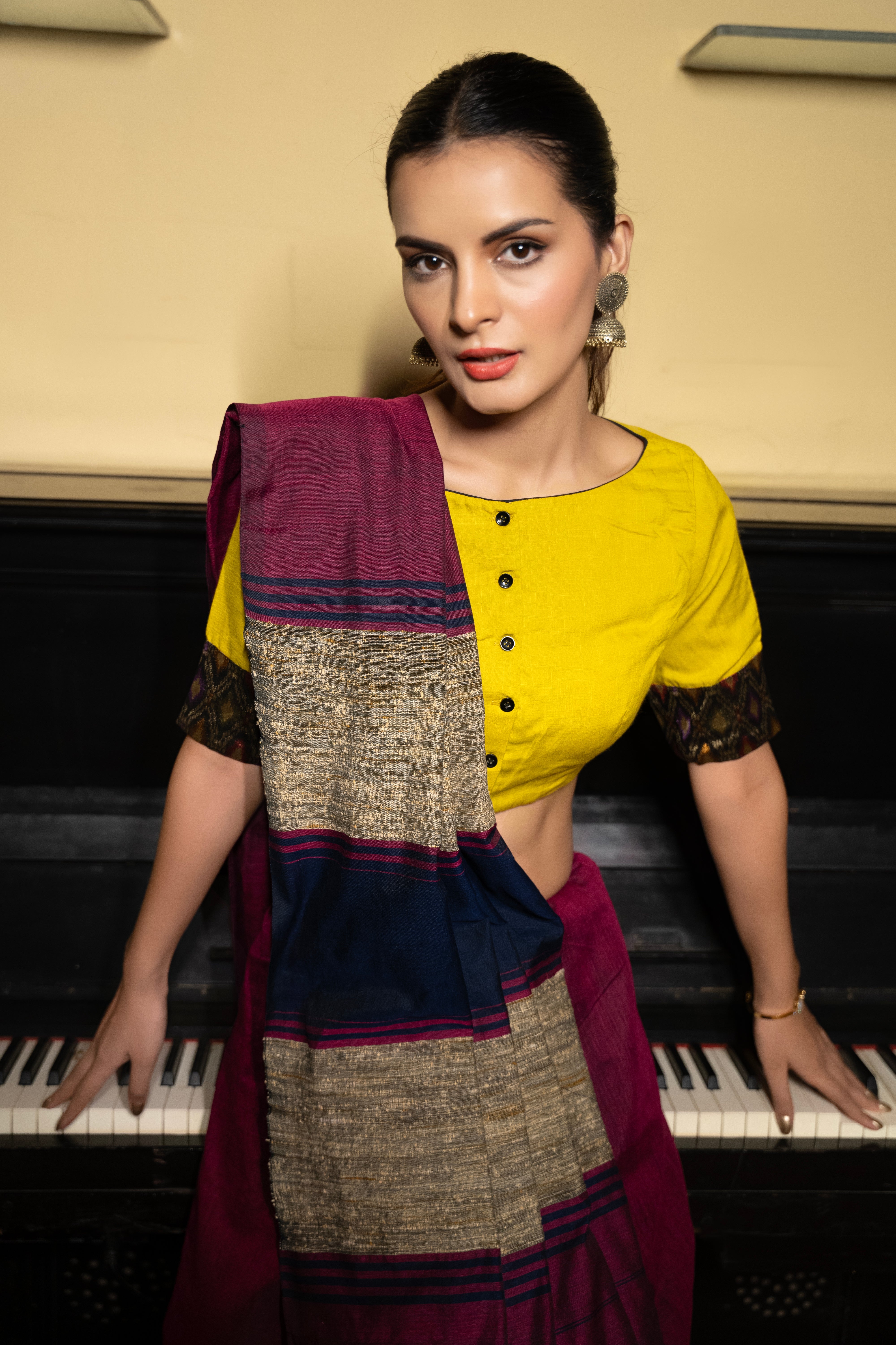 Royal Berry Glow Saree
