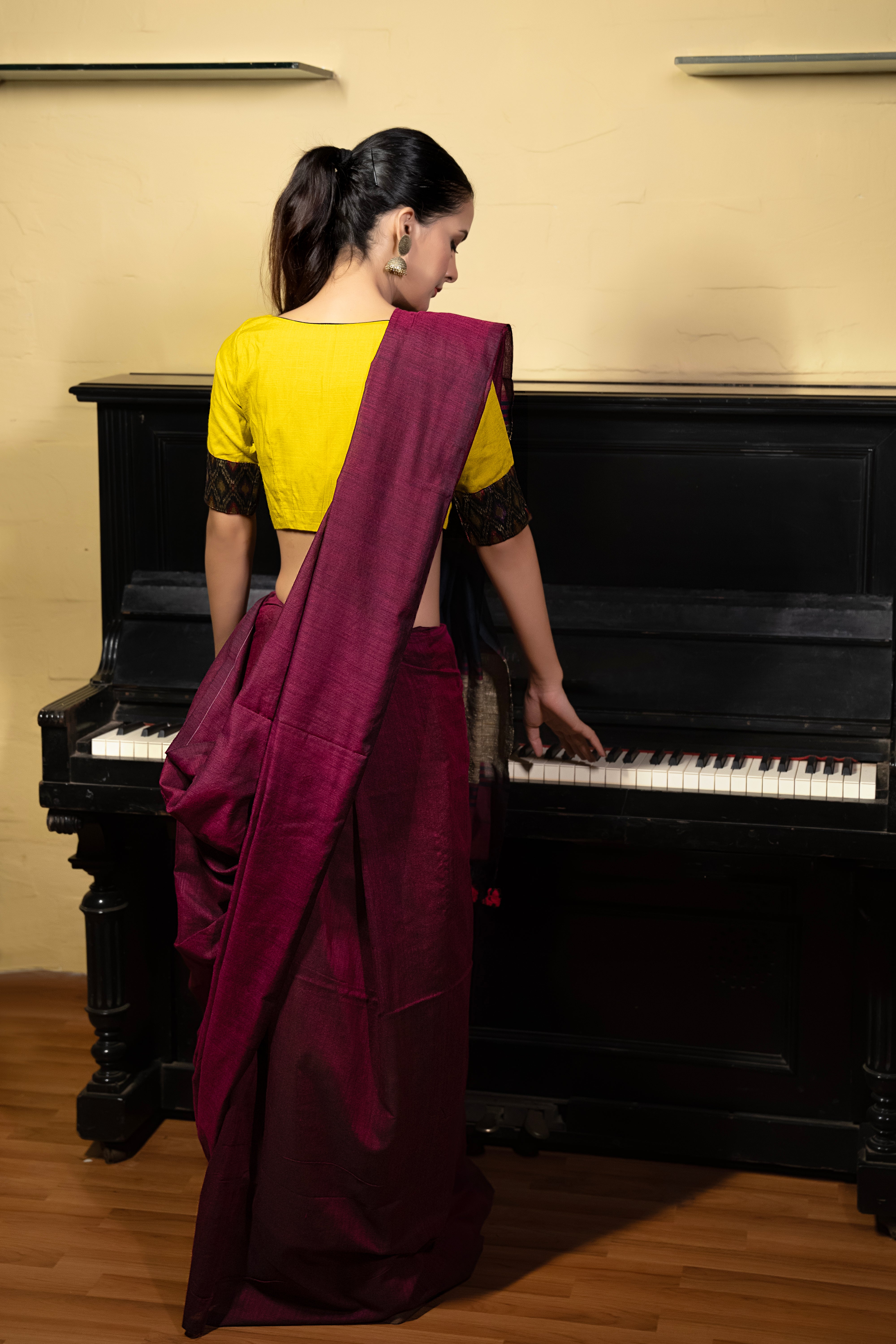 Royal Berry Glow Saree