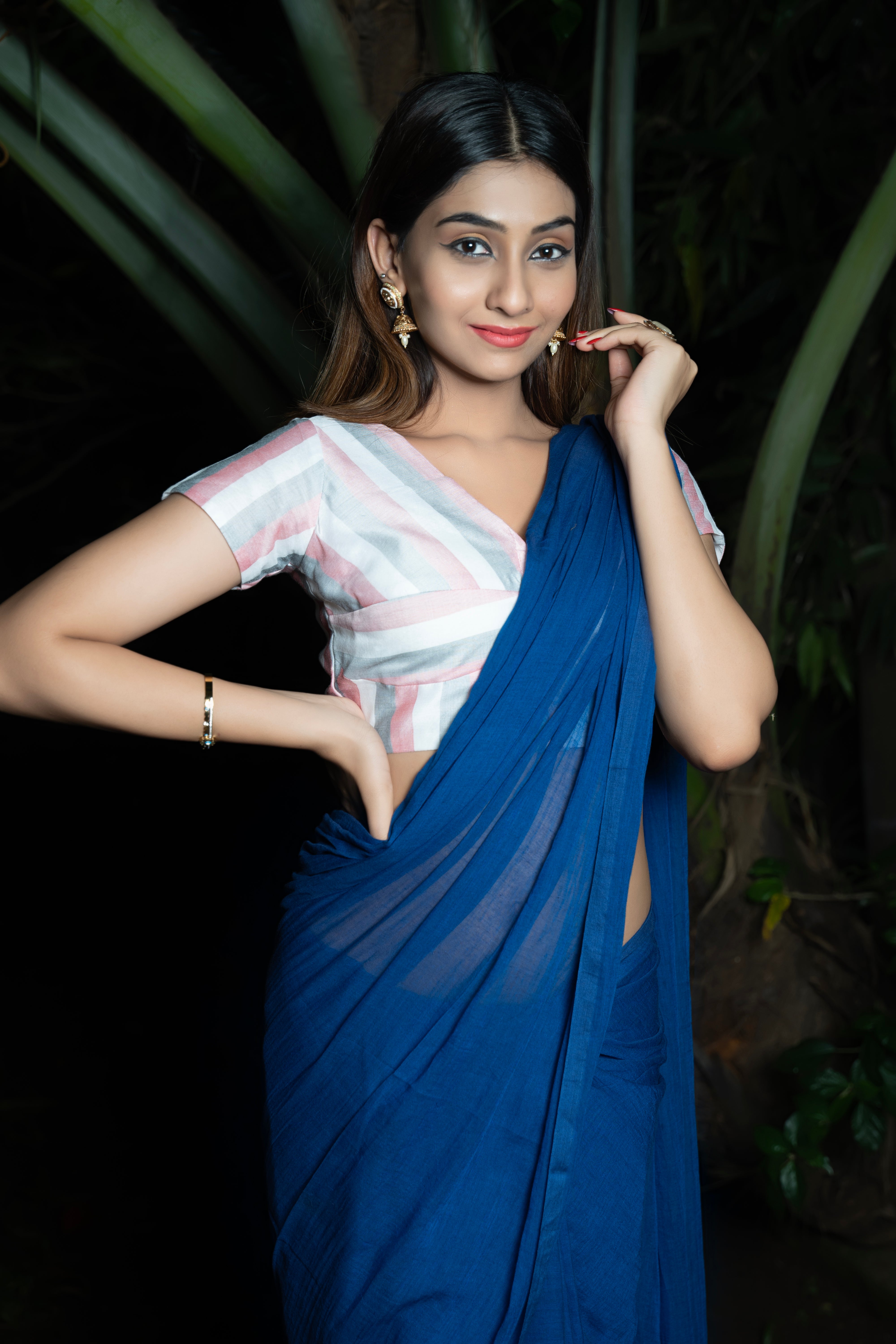 Midnight Elegance Saree