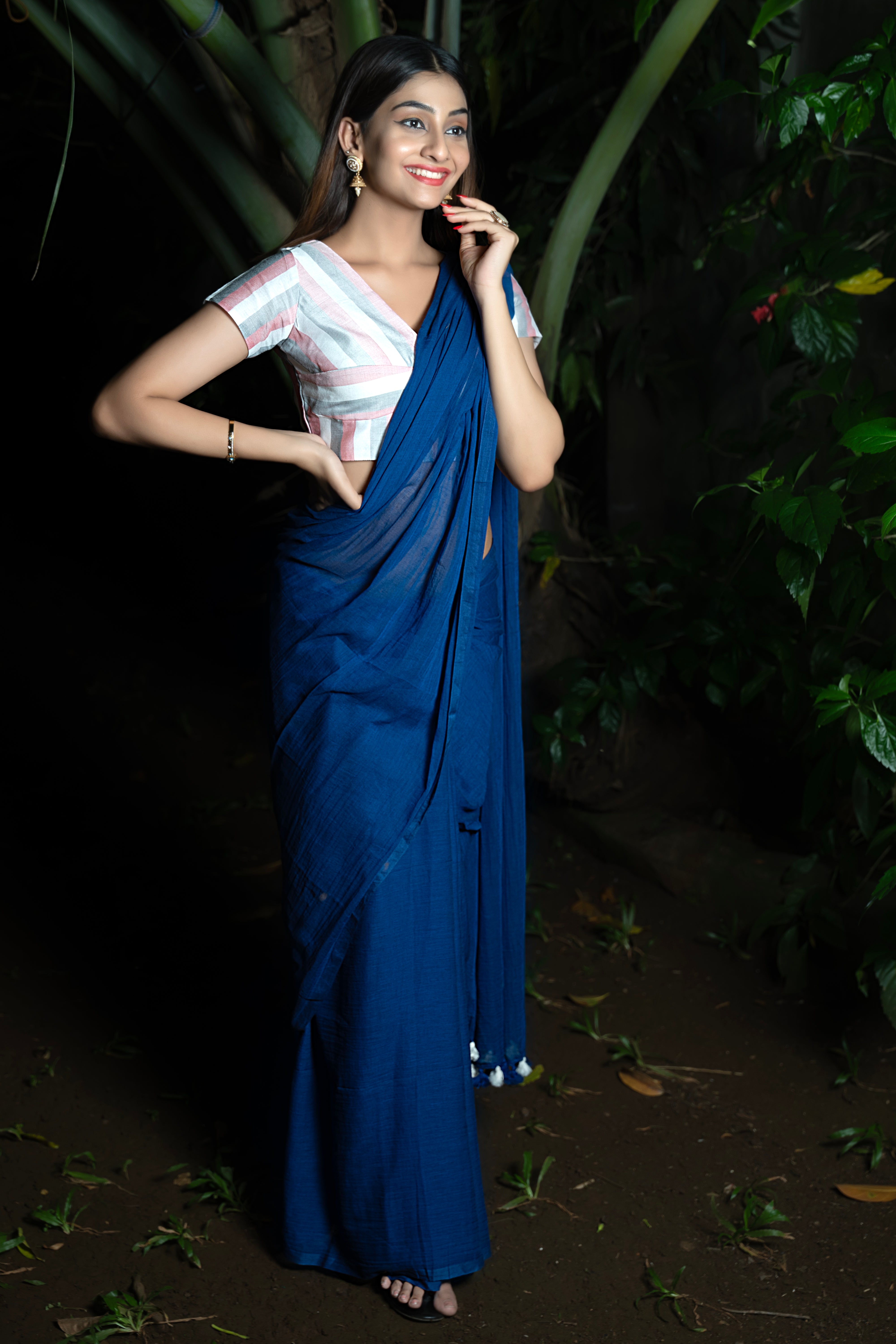Midnight Elegance Saree