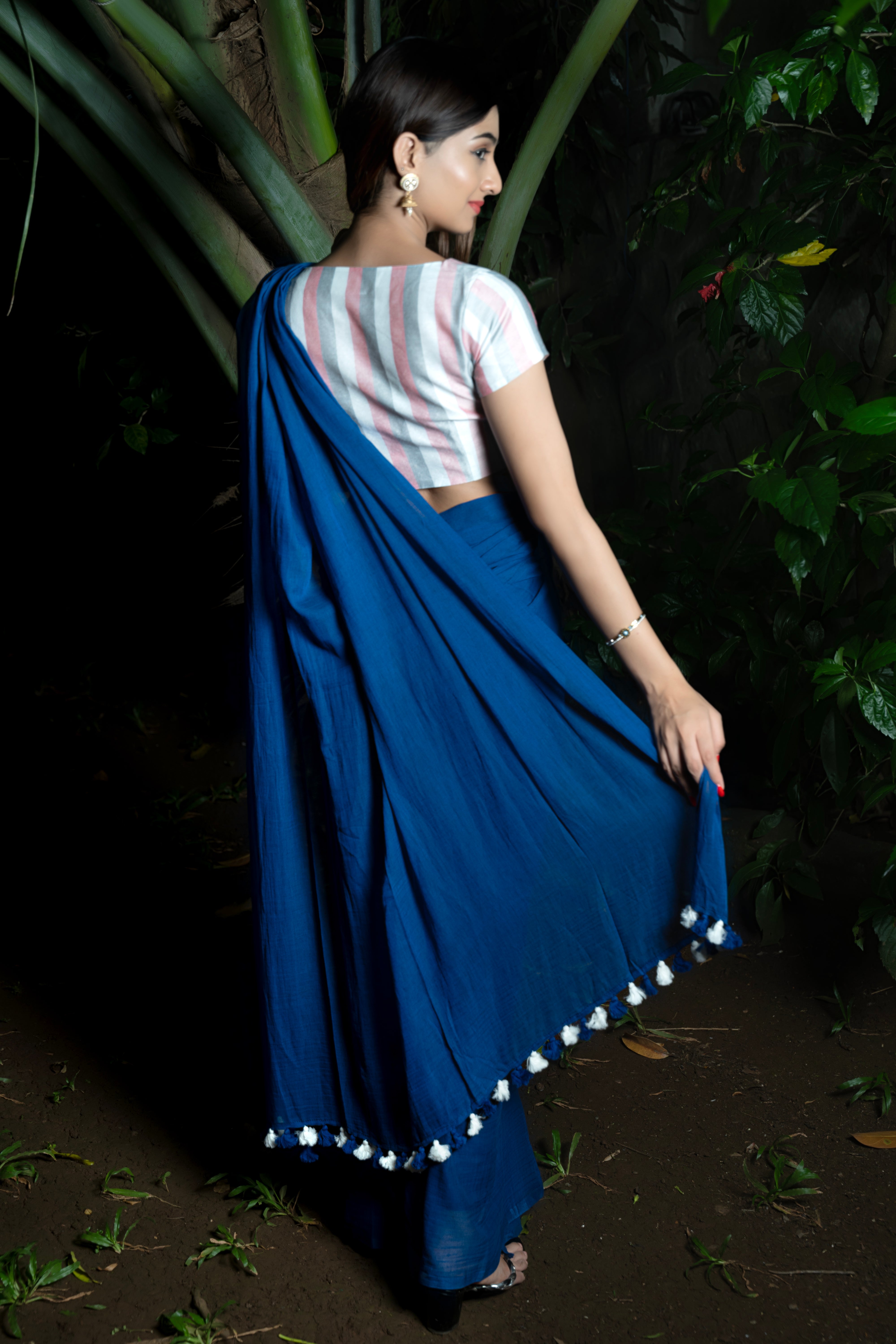 Midnight Elegance Saree