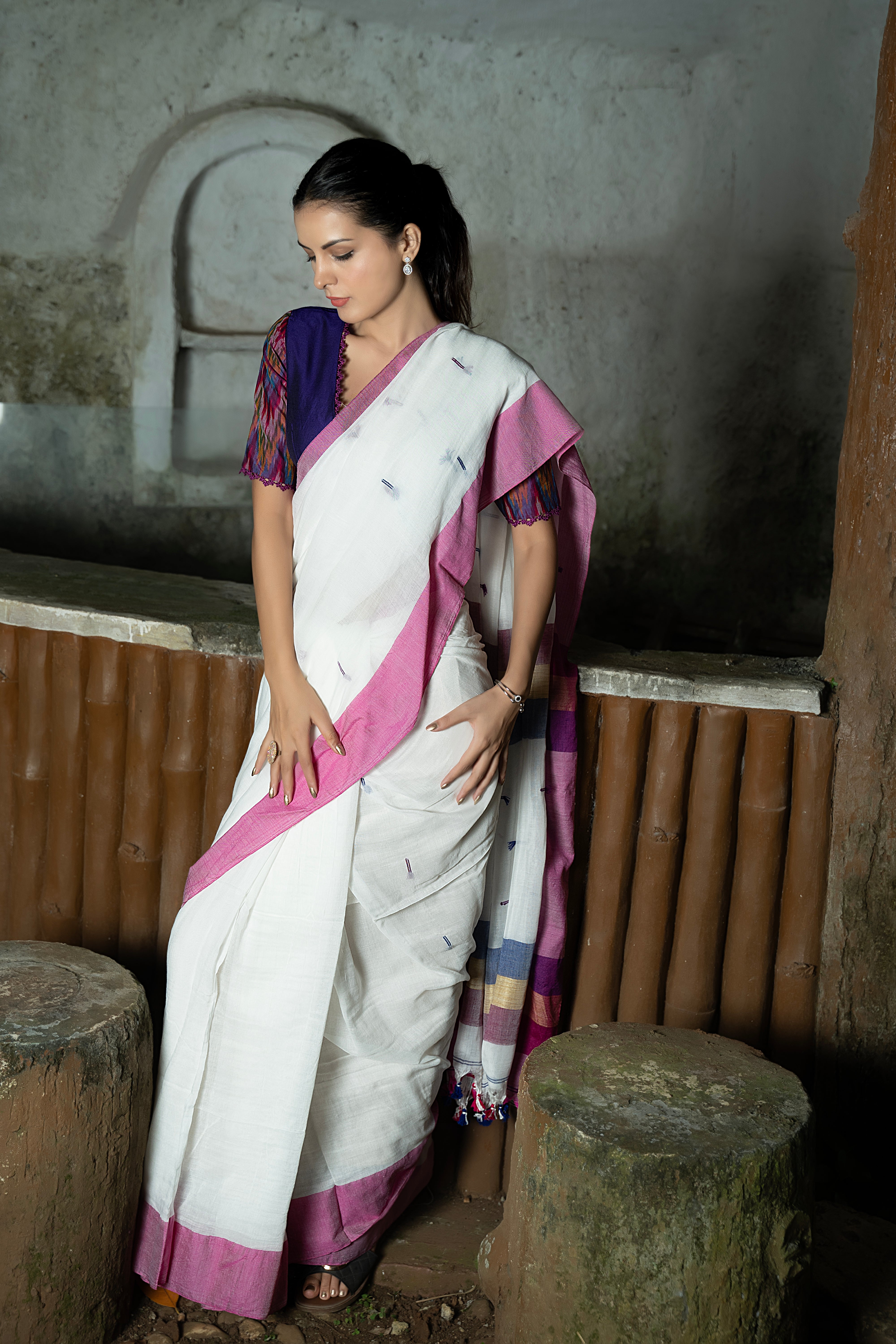 Ivory Essence Saree