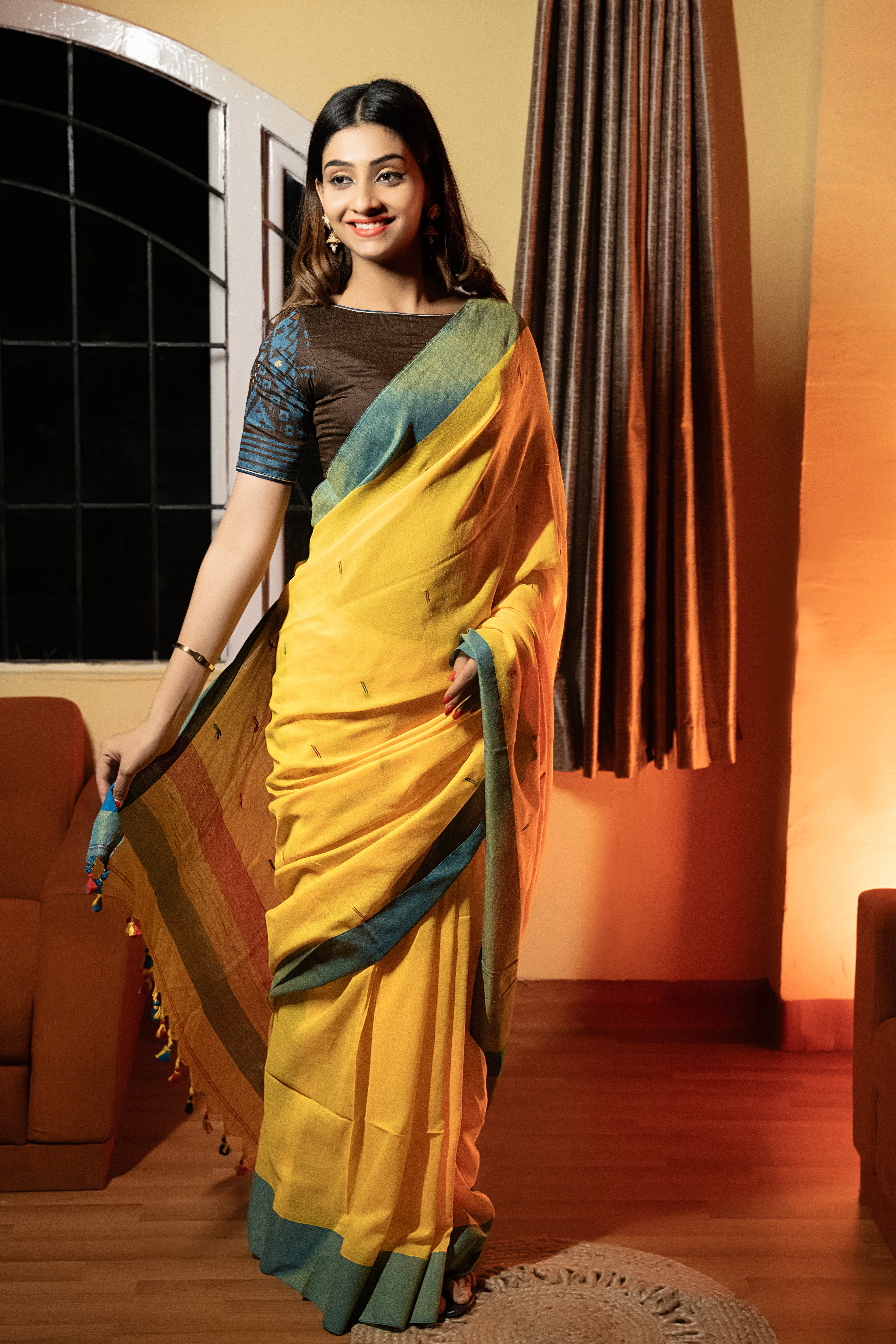 Rustic Elegance Saree