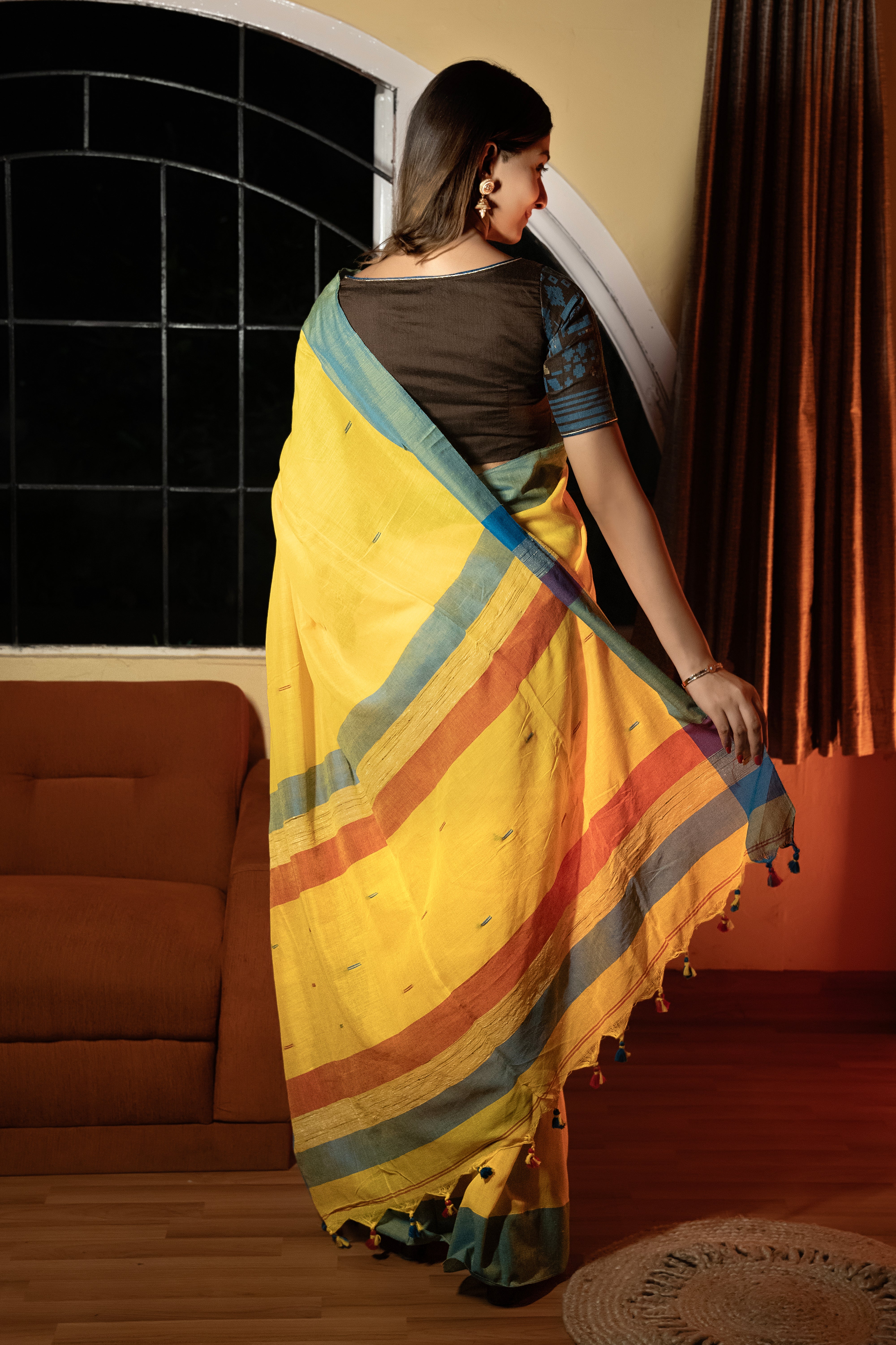 Rustic Elegance Saree