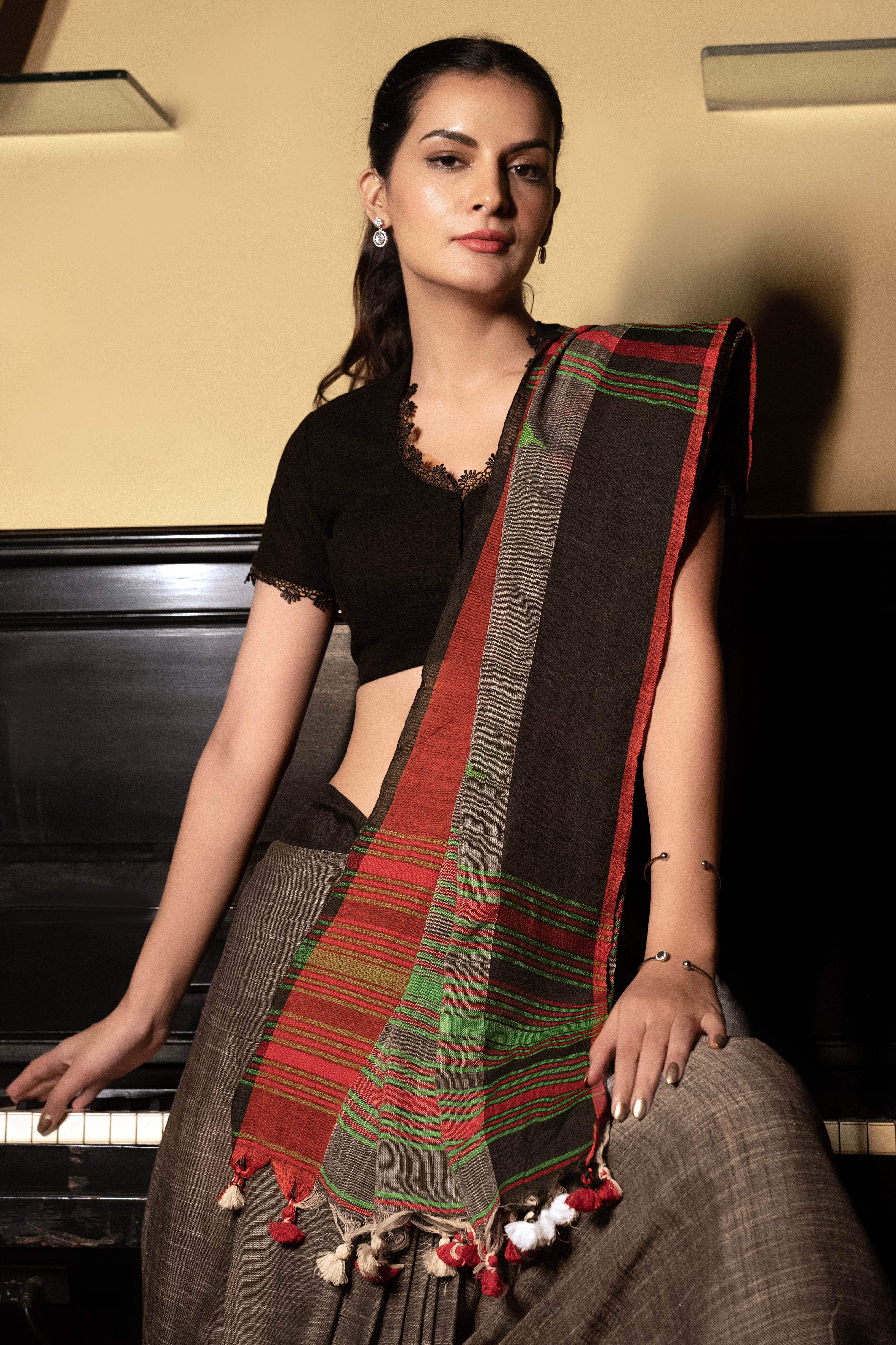 Silver Haze Saree