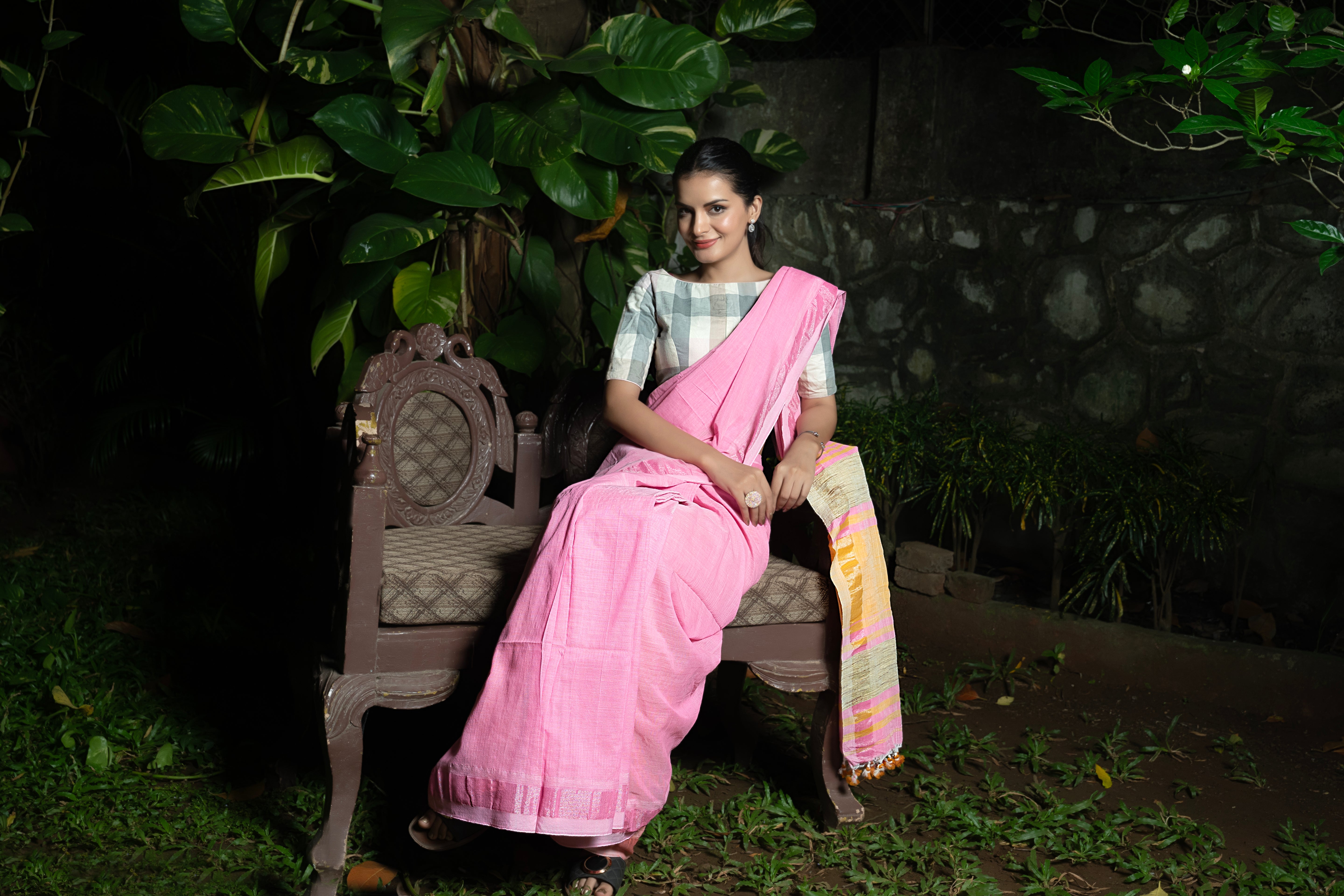Rosy Whisper Saree