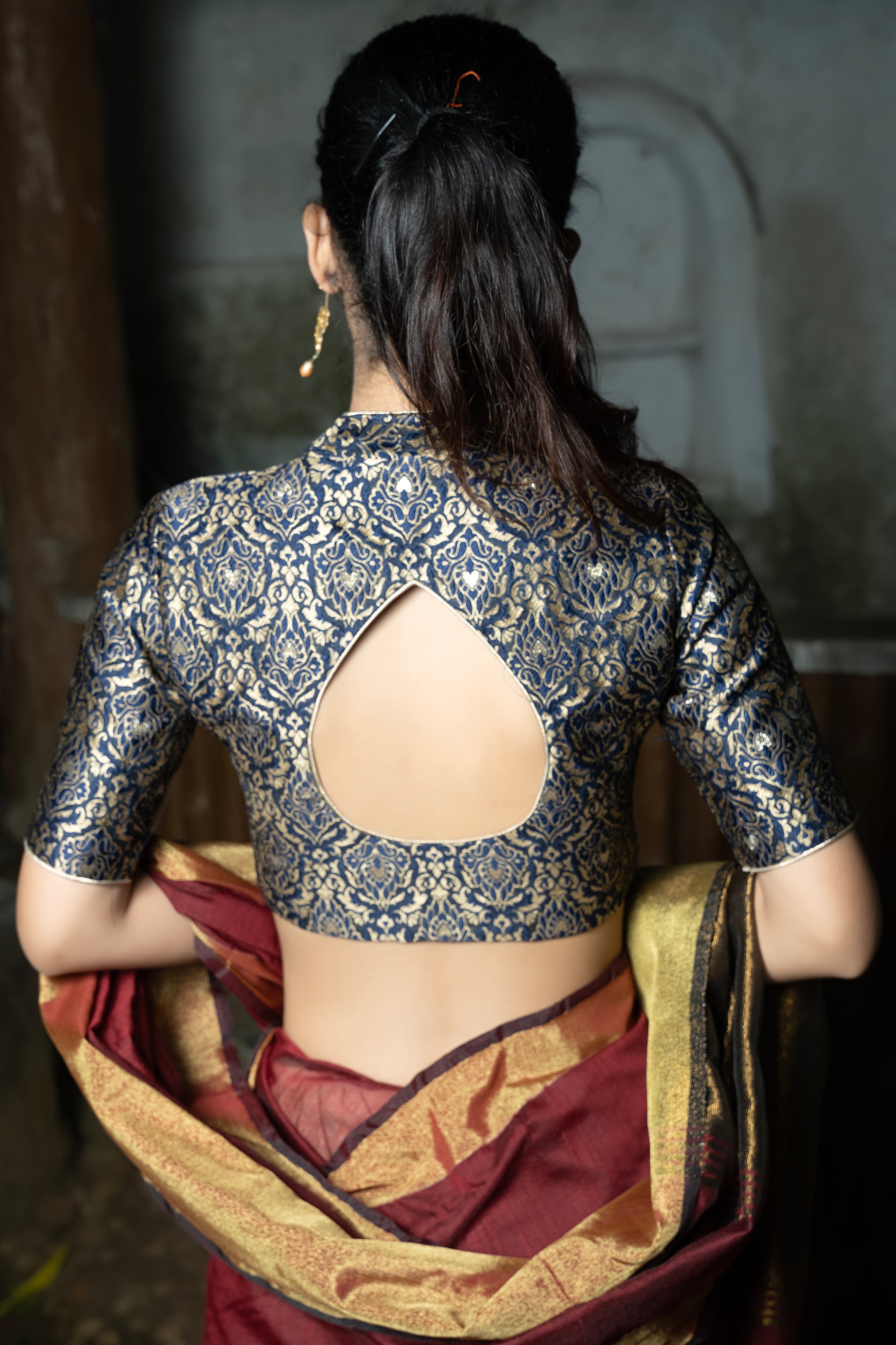 Scarlet Majesty Saree