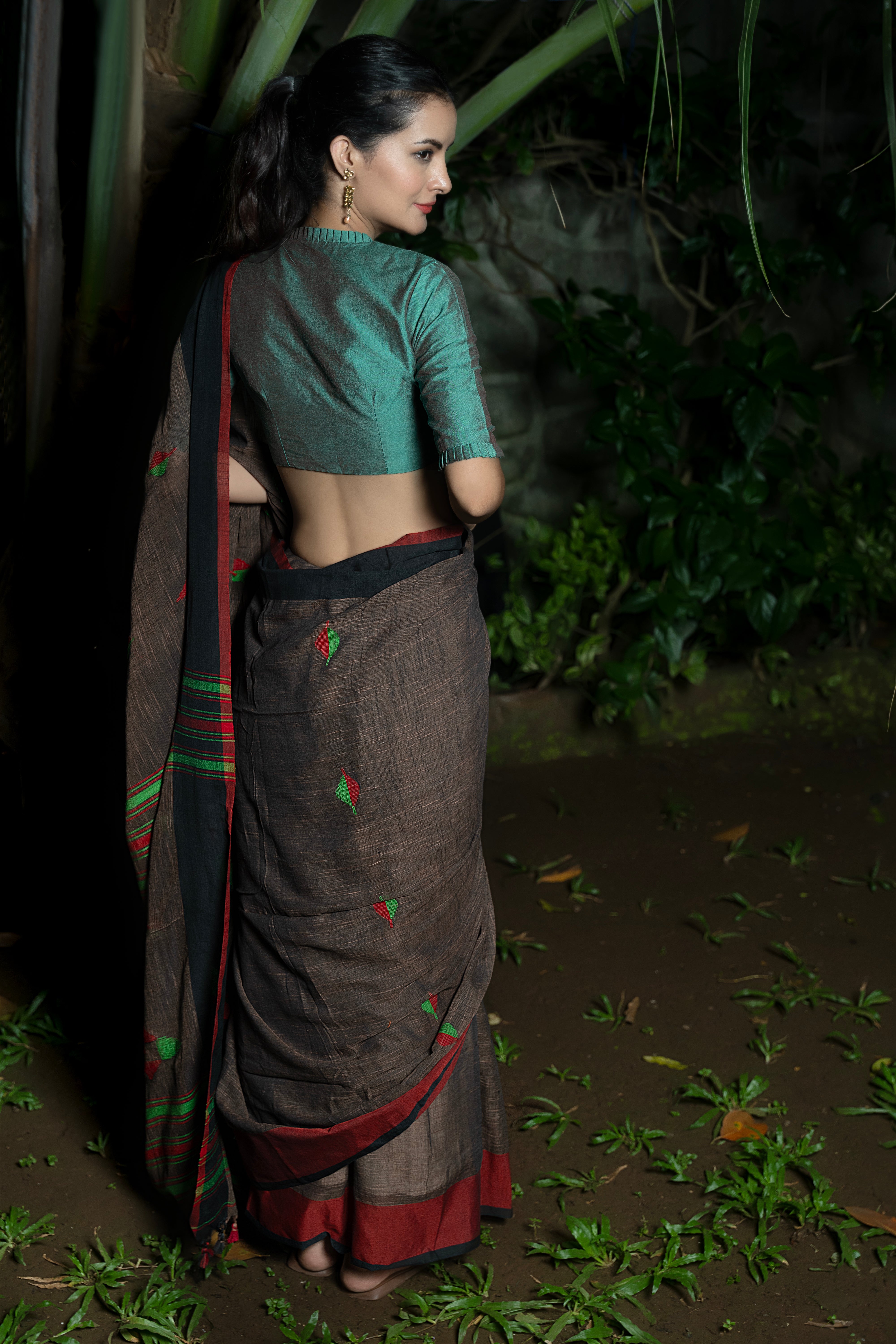 Bronze Elegance Saree