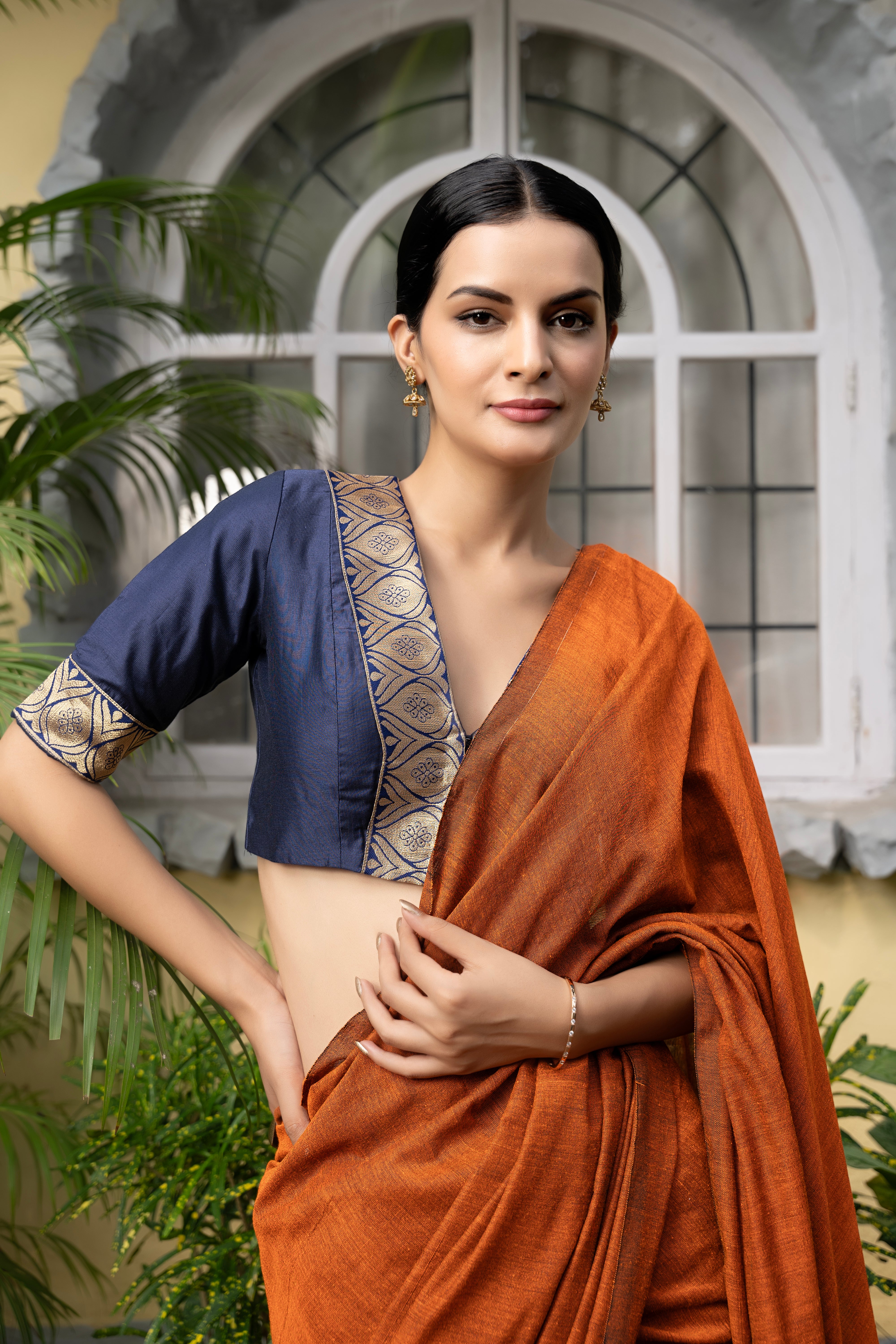 Sunset Splendor Saree
