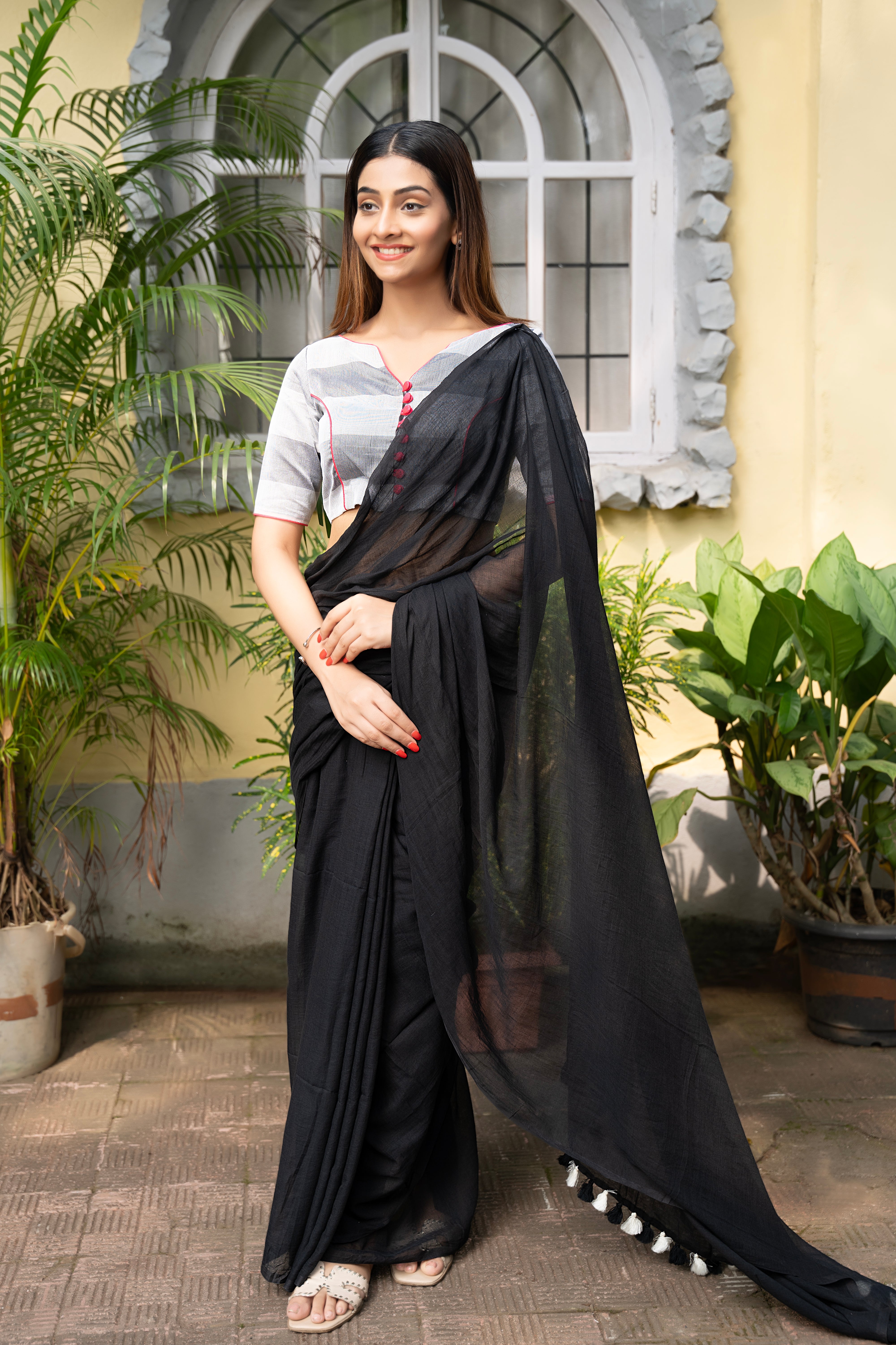 Ebony Weave Saree