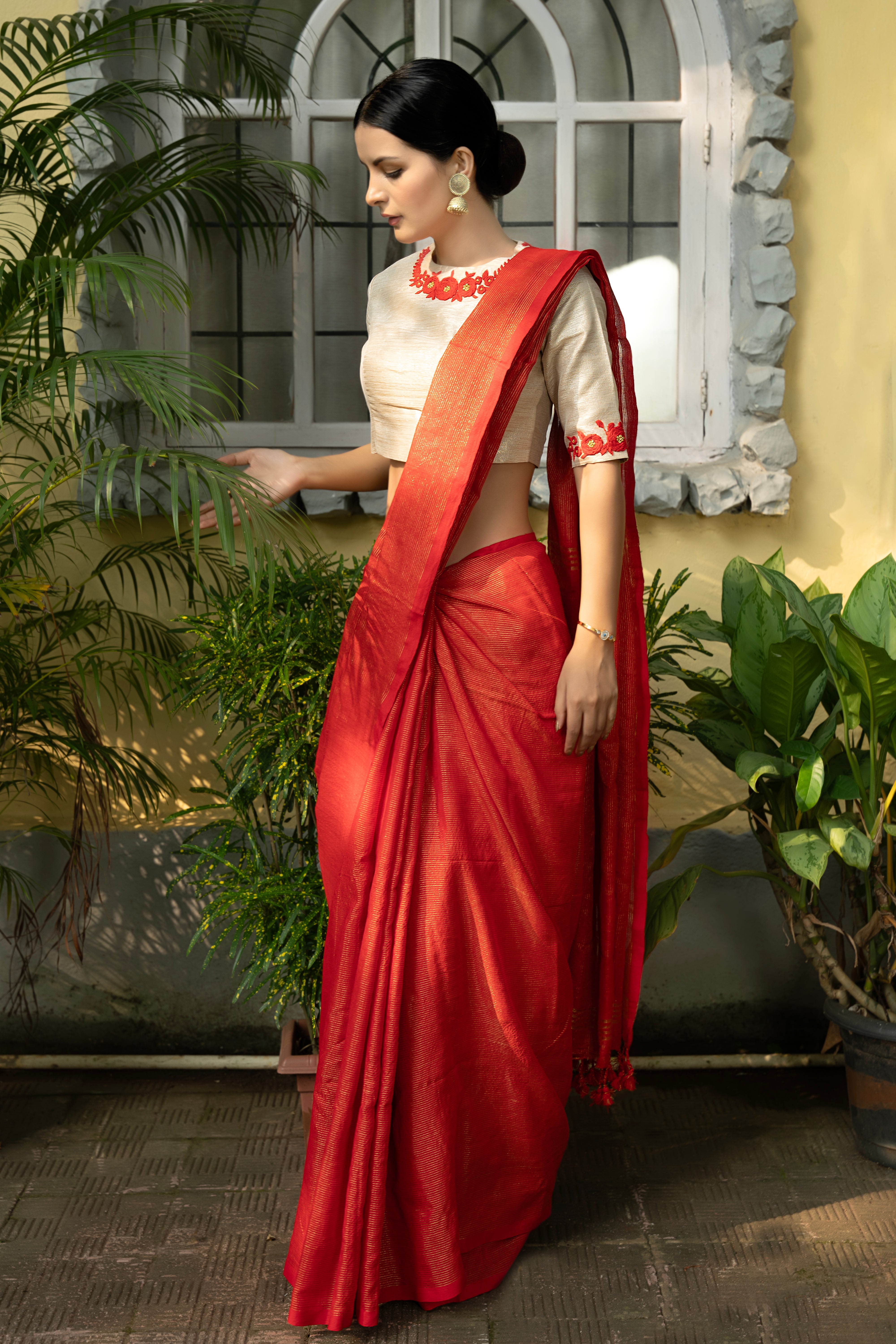 Amber Radiance Saree