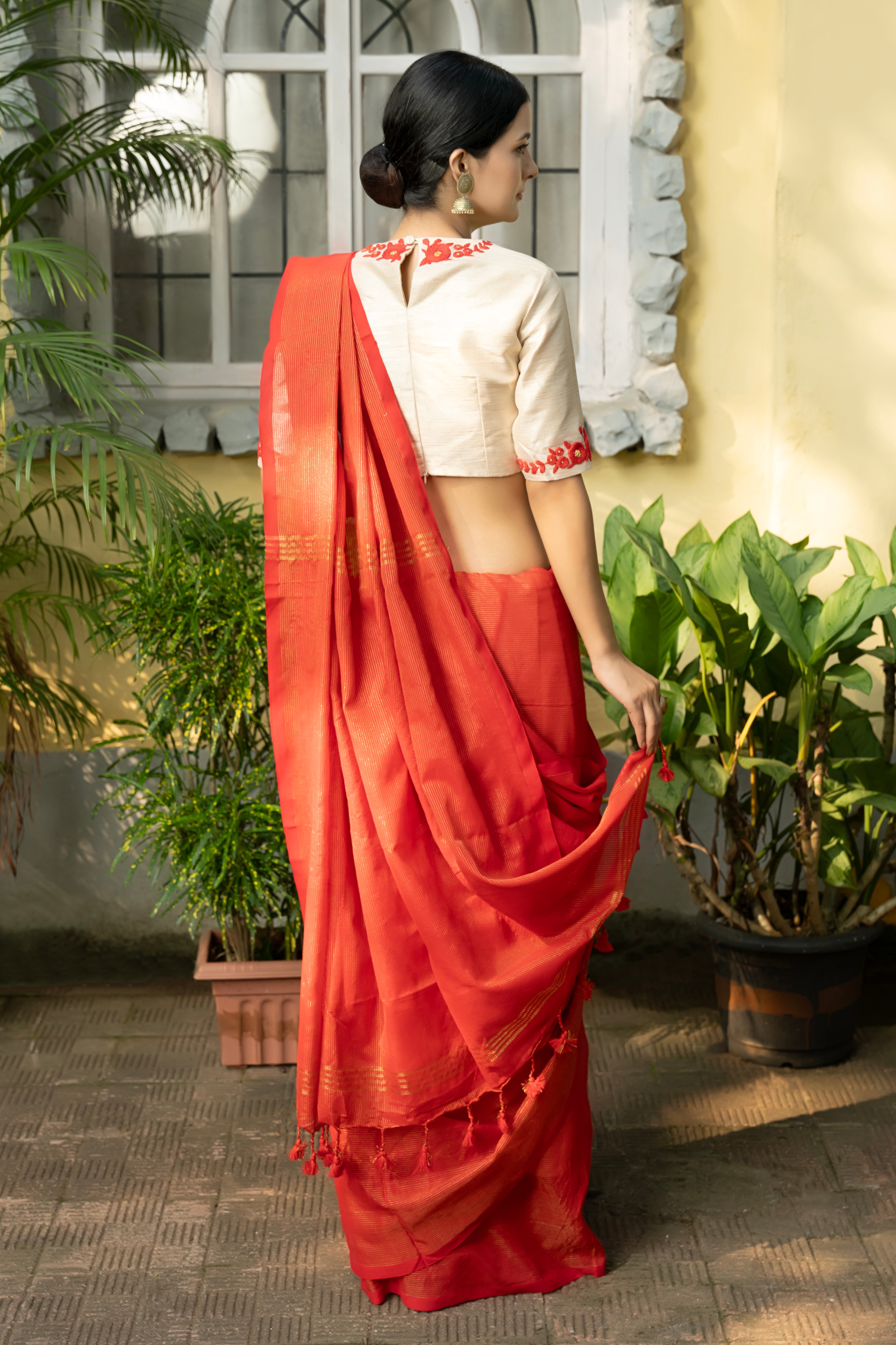Amber Radiance Saree