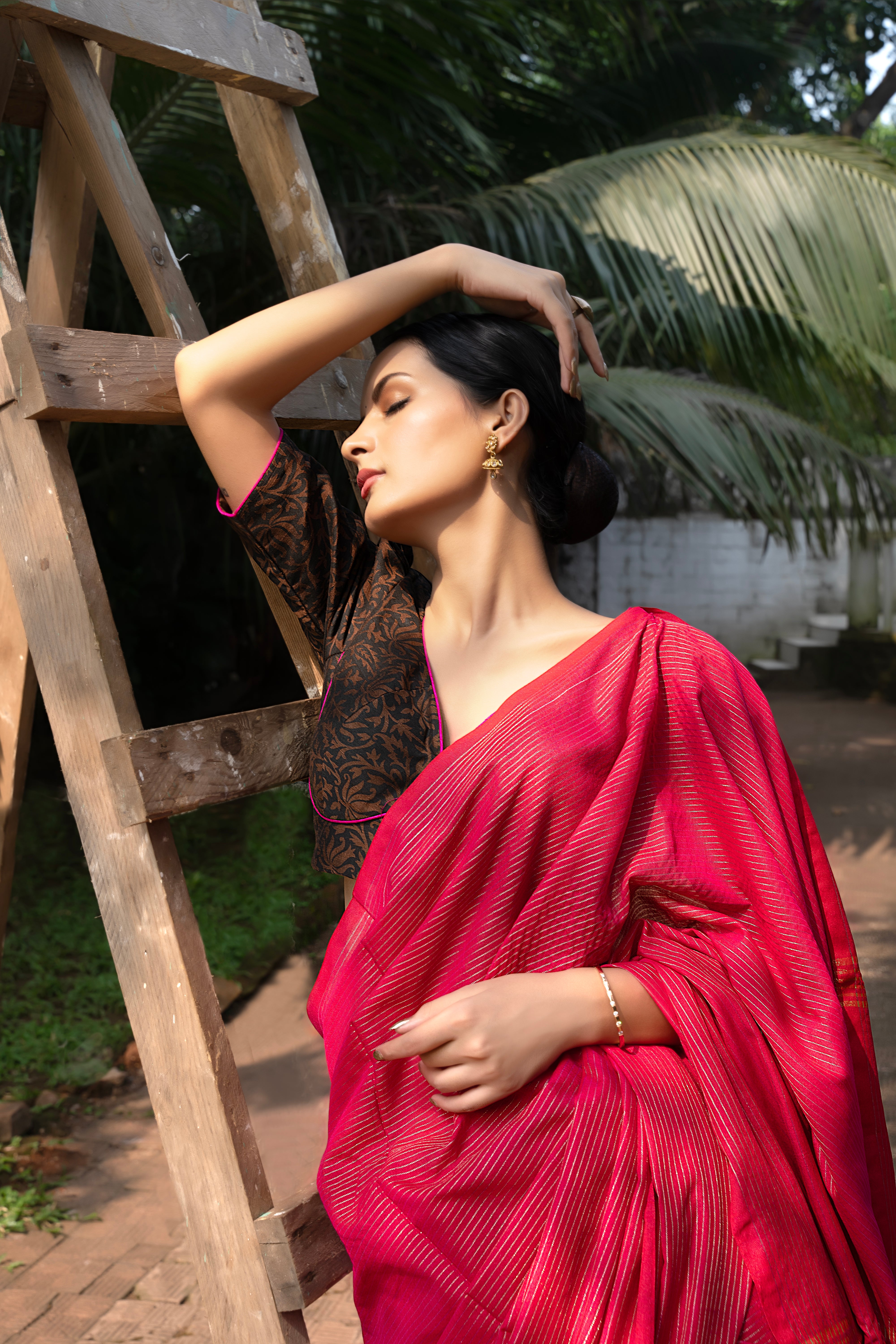 Blossom Weave Saree