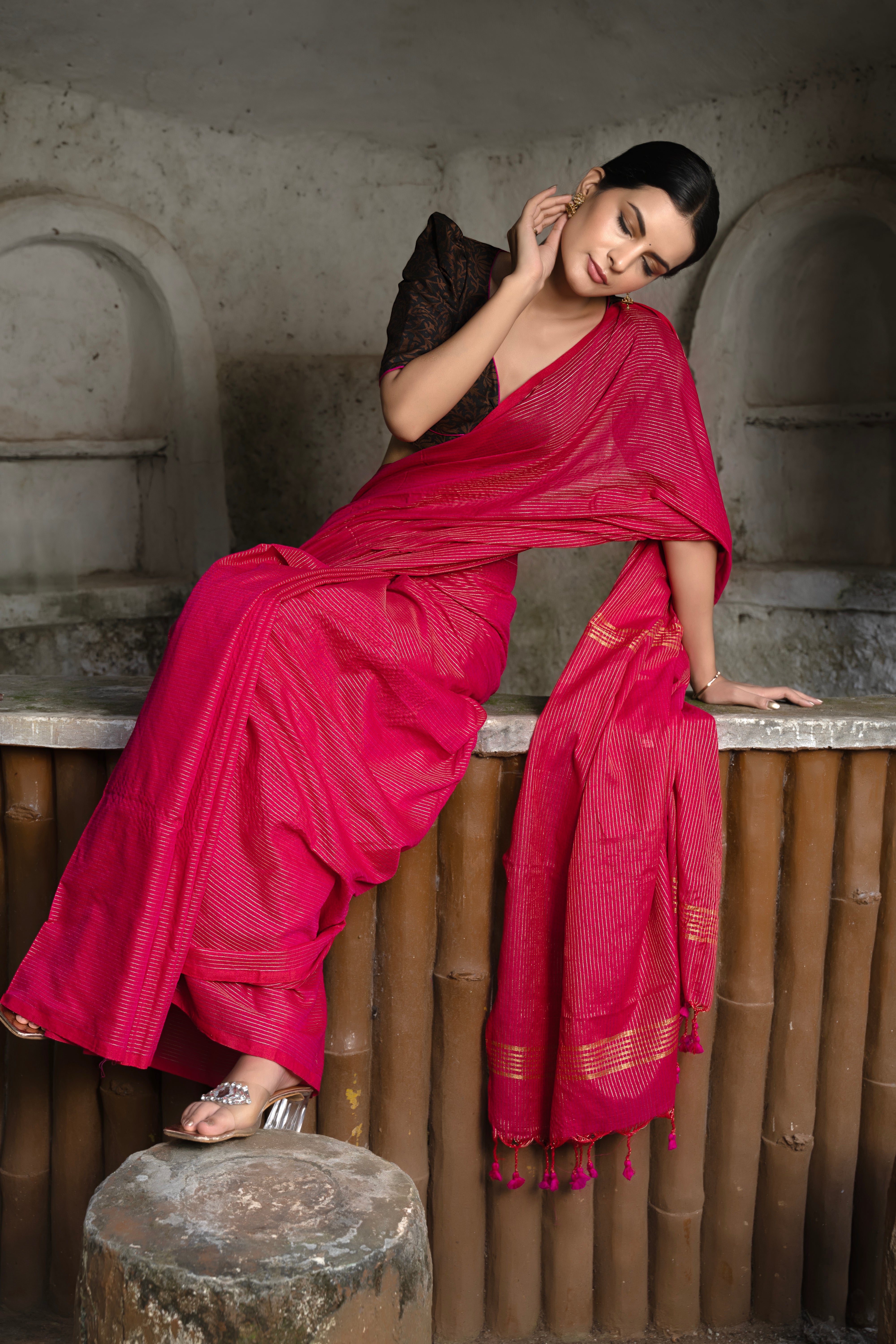 Blossom Weave Saree