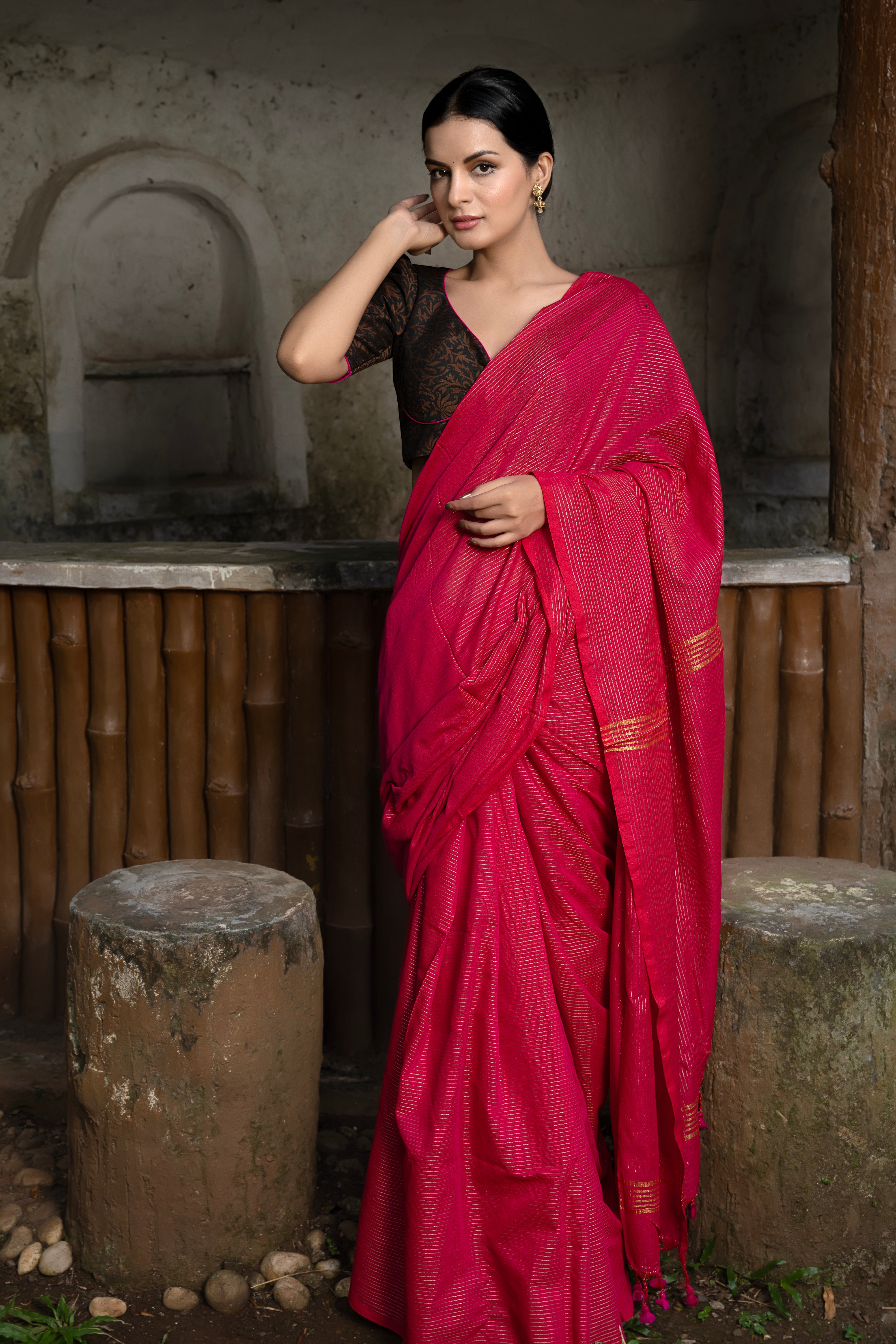 Blossom Weave Saree