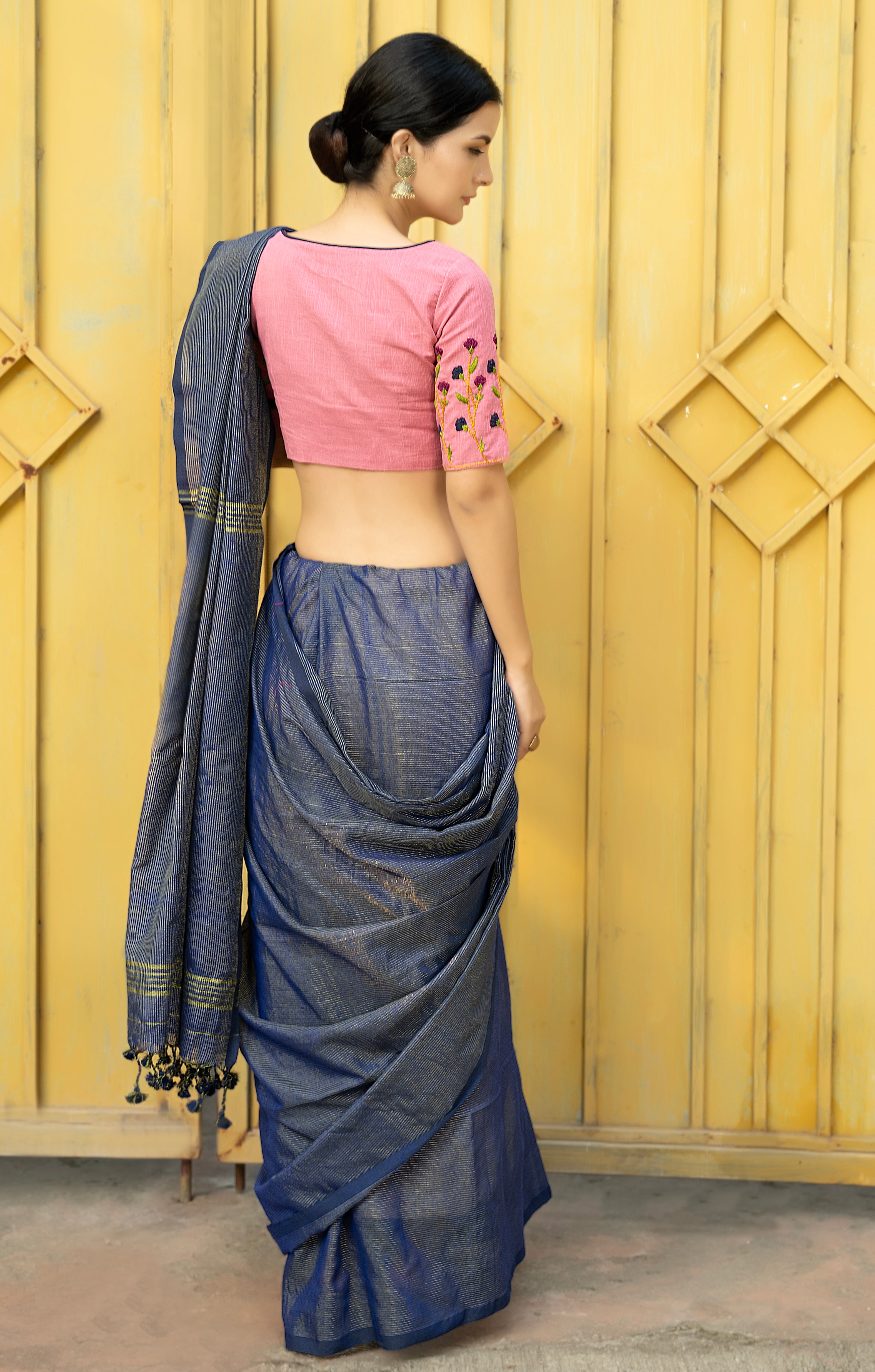 Sapphire Glow Saree