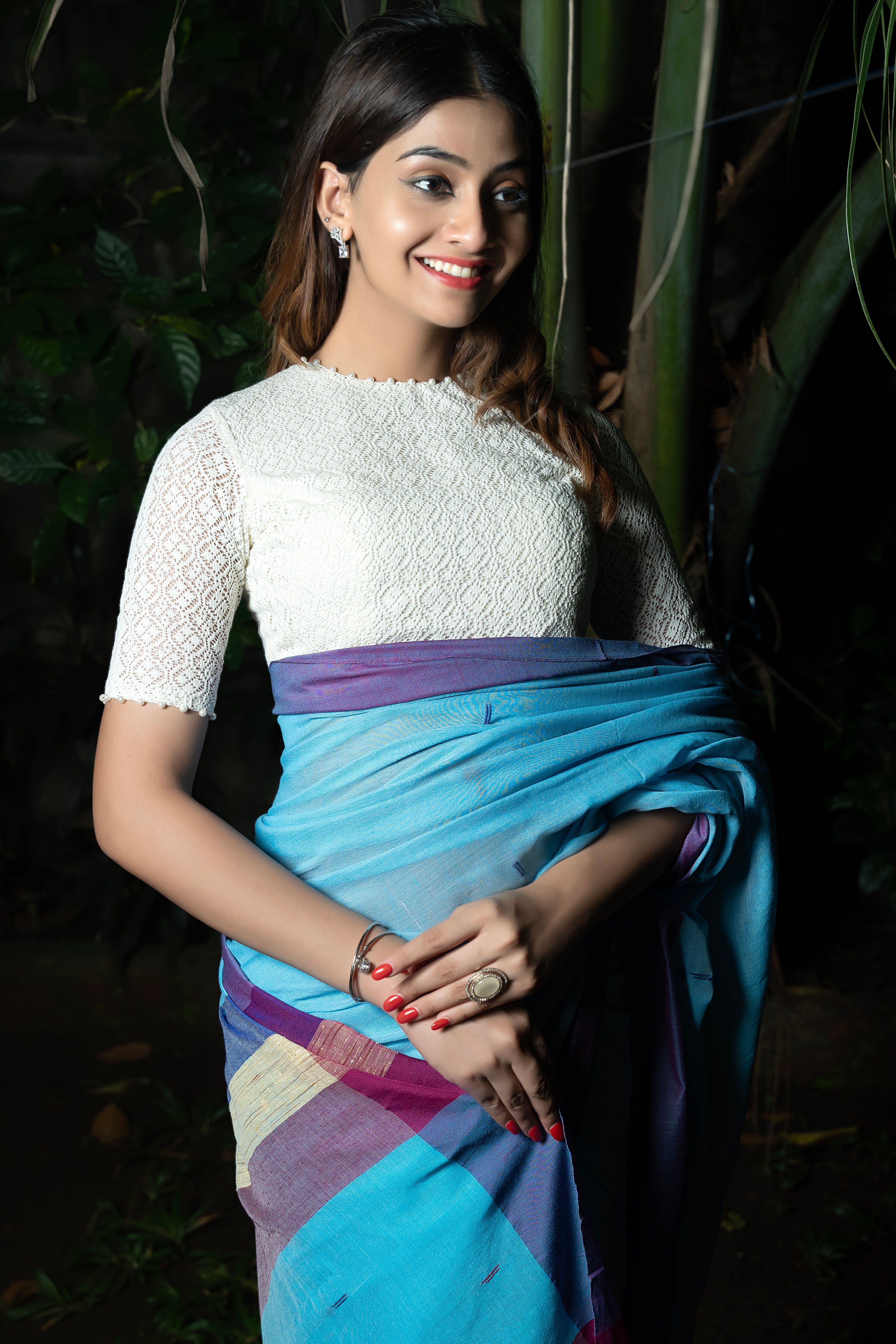 Azure Charm Saree