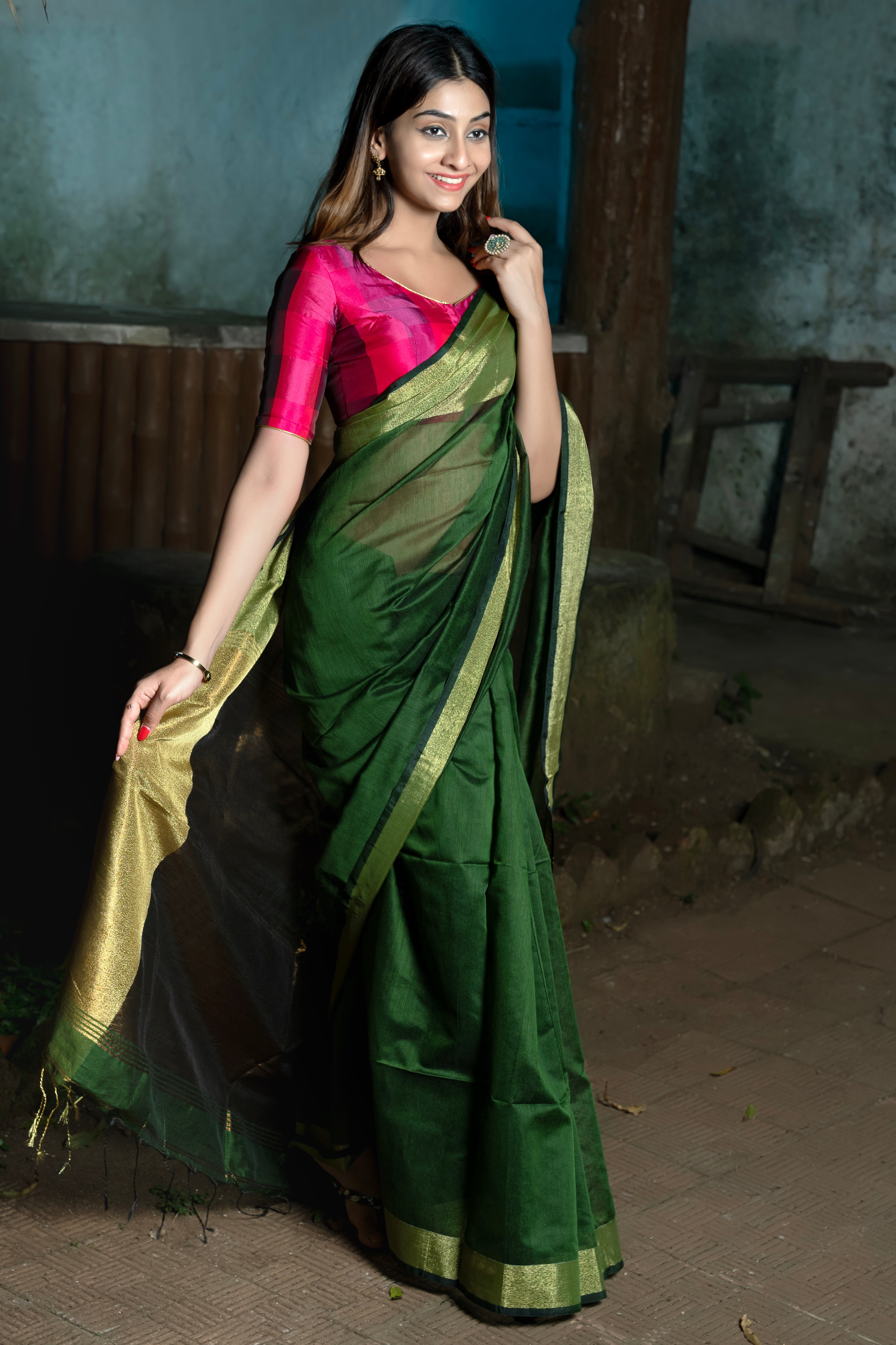 Emerald Grace Saree