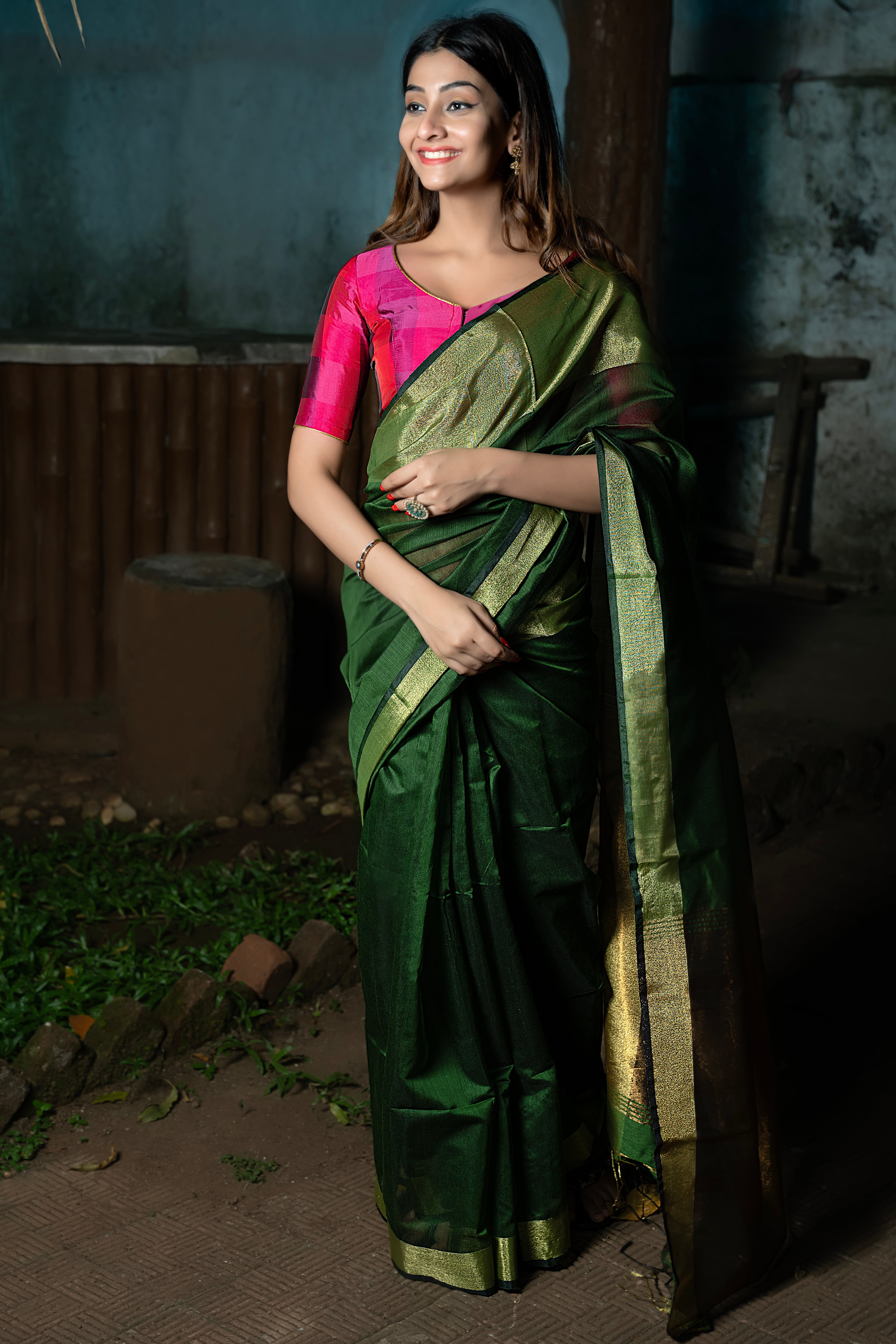 Emerald Grace Saree