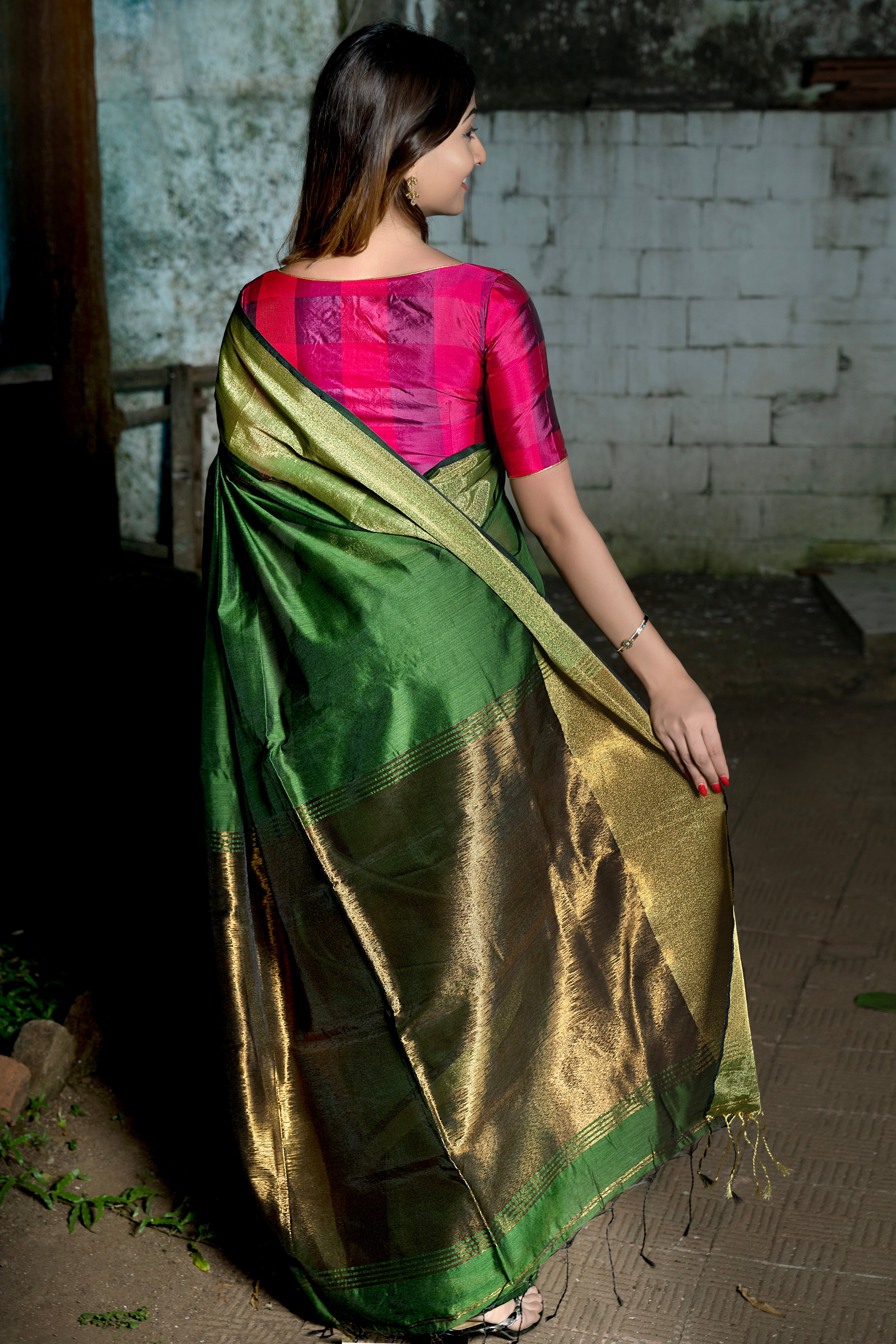 Emerald Grace Saree