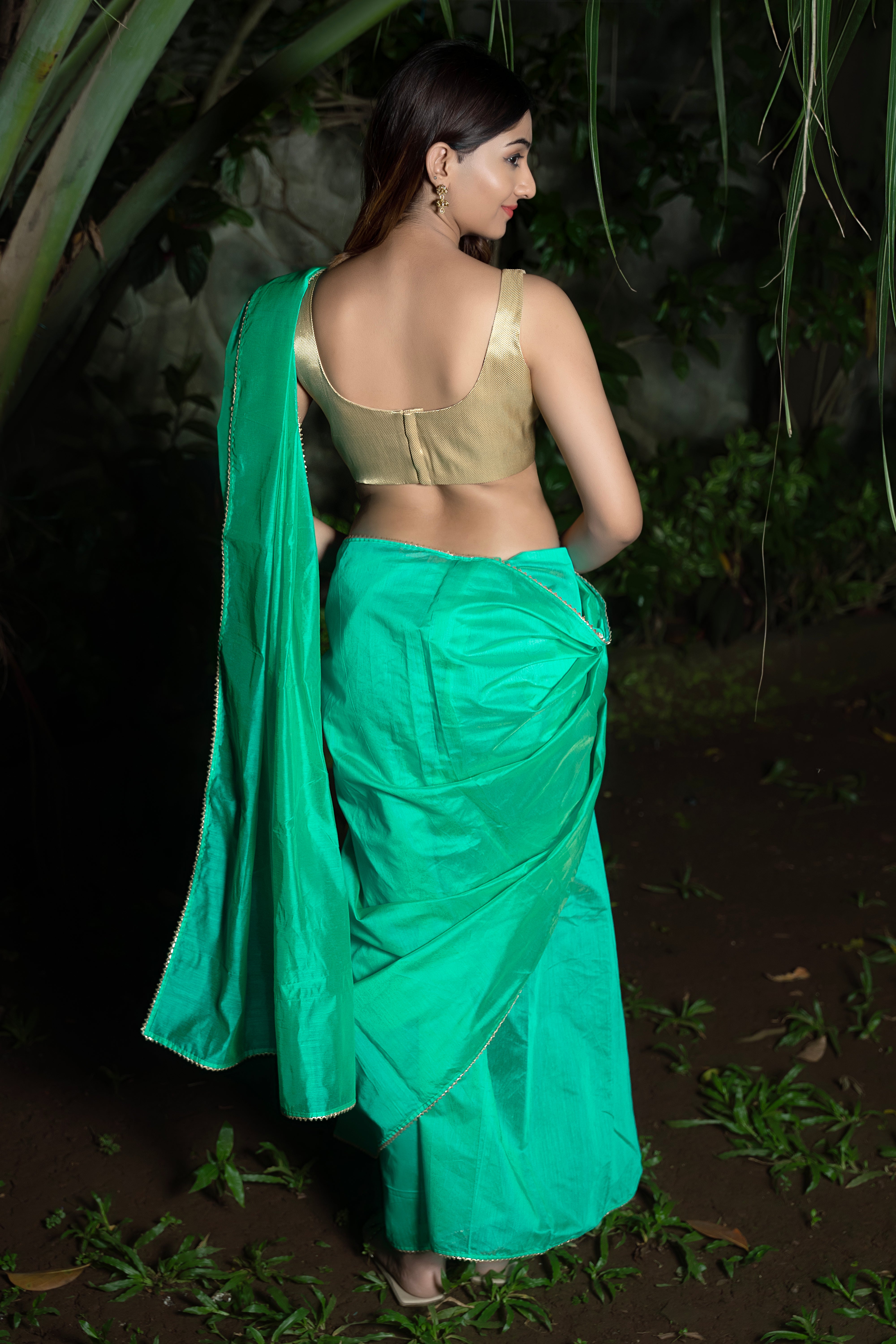 Aqua Elegance saree